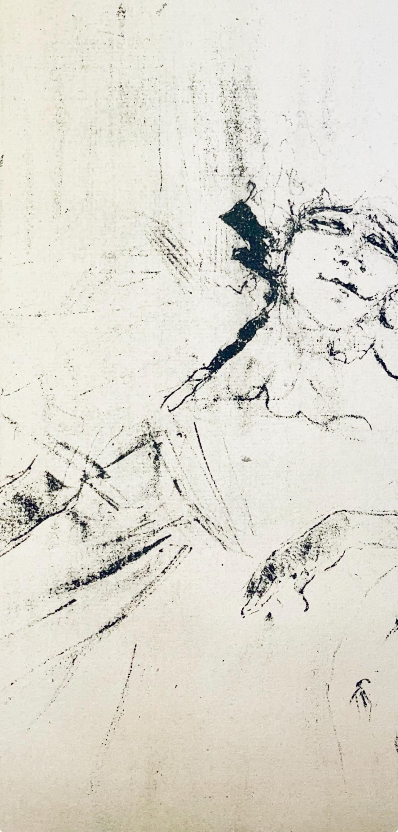 Toulouse-Lautrec, Composition, Images de Lautrec (after) - Beige Figurative Print by Henri de Toulouse-Lautrec