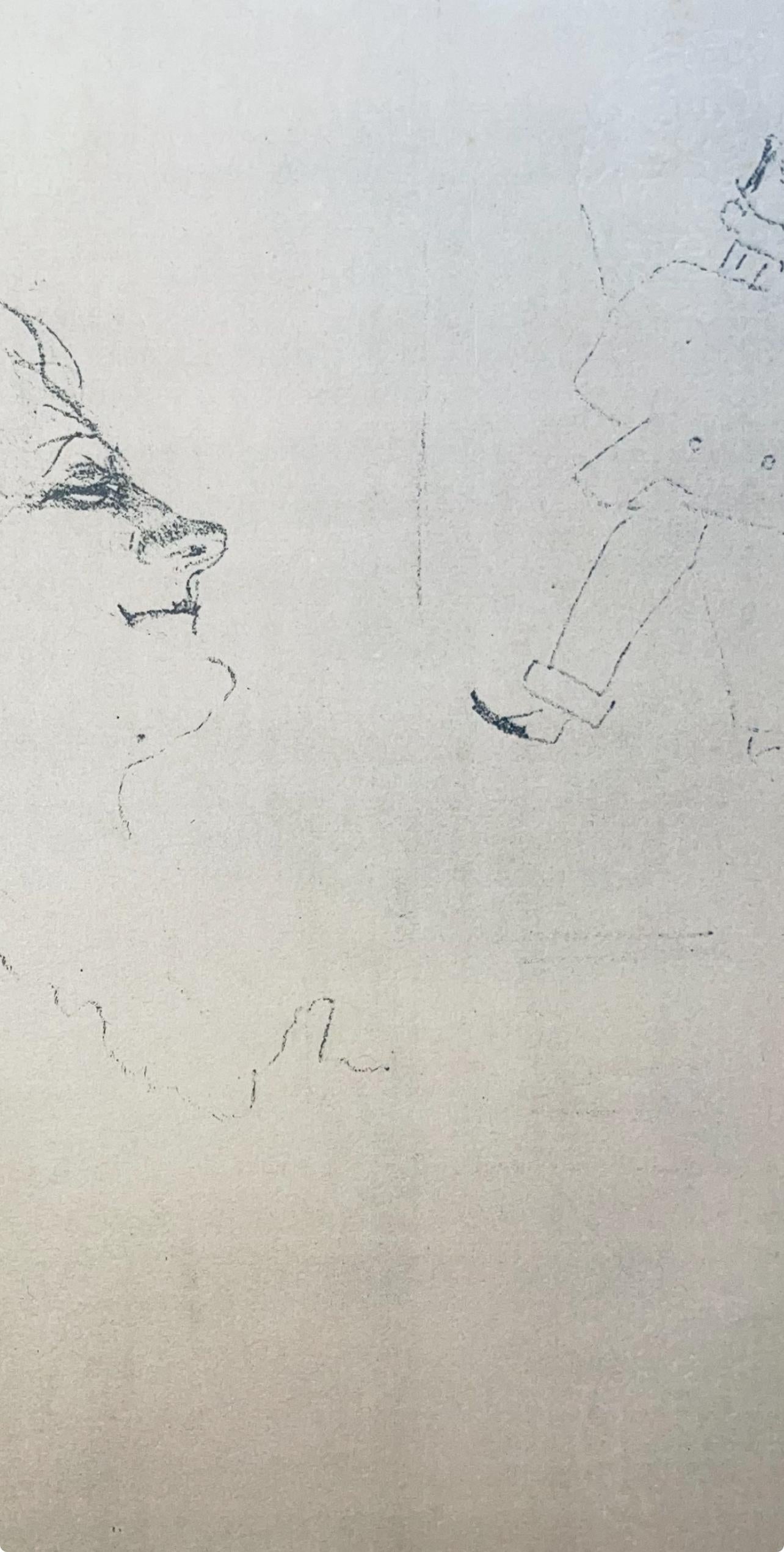Toulouse-Lautrec, Composition, Images de Lautrec (after) - Gray Landscape Print by Henri de Toulouse-Lautrec
