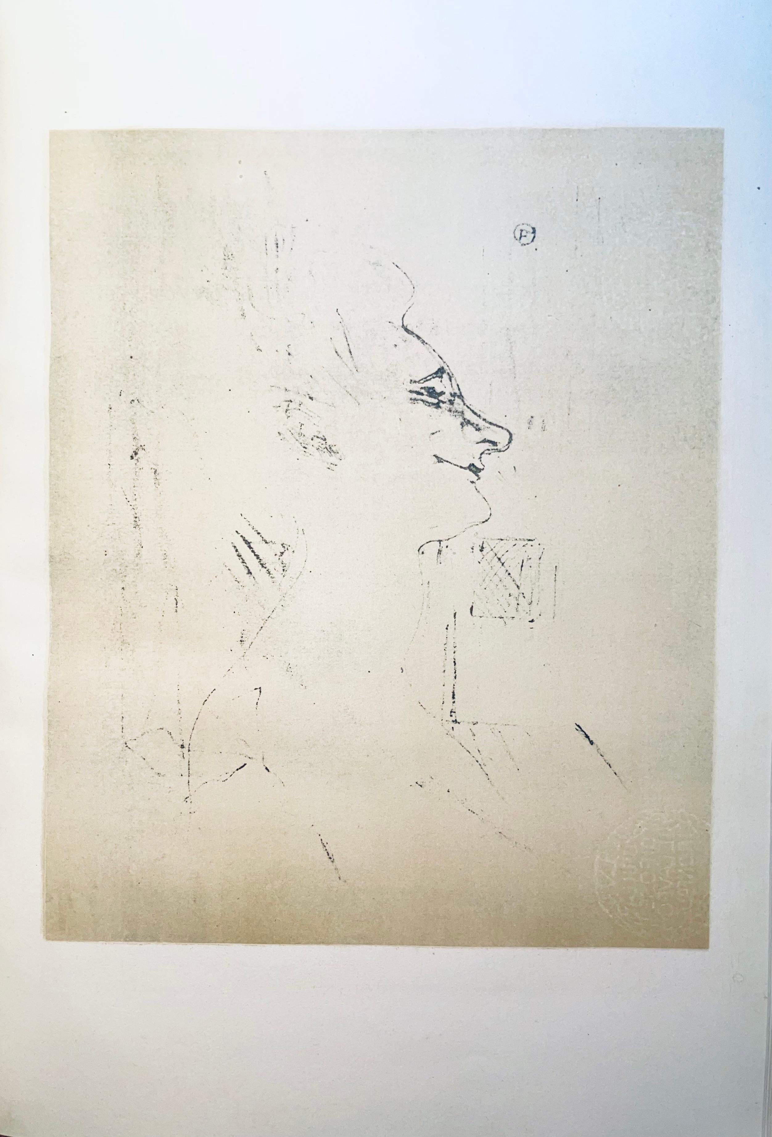 Toulouse-Lautrec, Komposition, Images de Lautrec (nach) (Beige), Landscape Print, von Henri de Toulouse-Lautrec