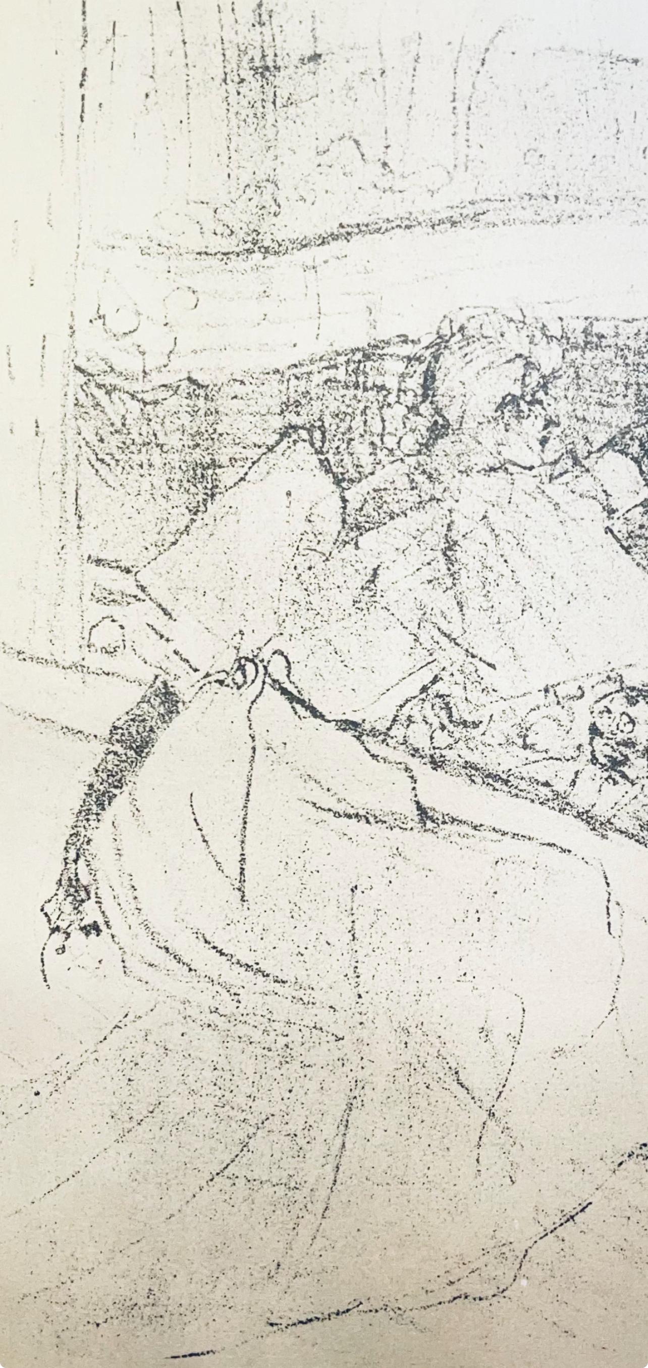 Toulouse-Lautrec, Composition, Images de Lautrec (after) - Gray Landscape Print by Henri de Toulouse-Lautrec