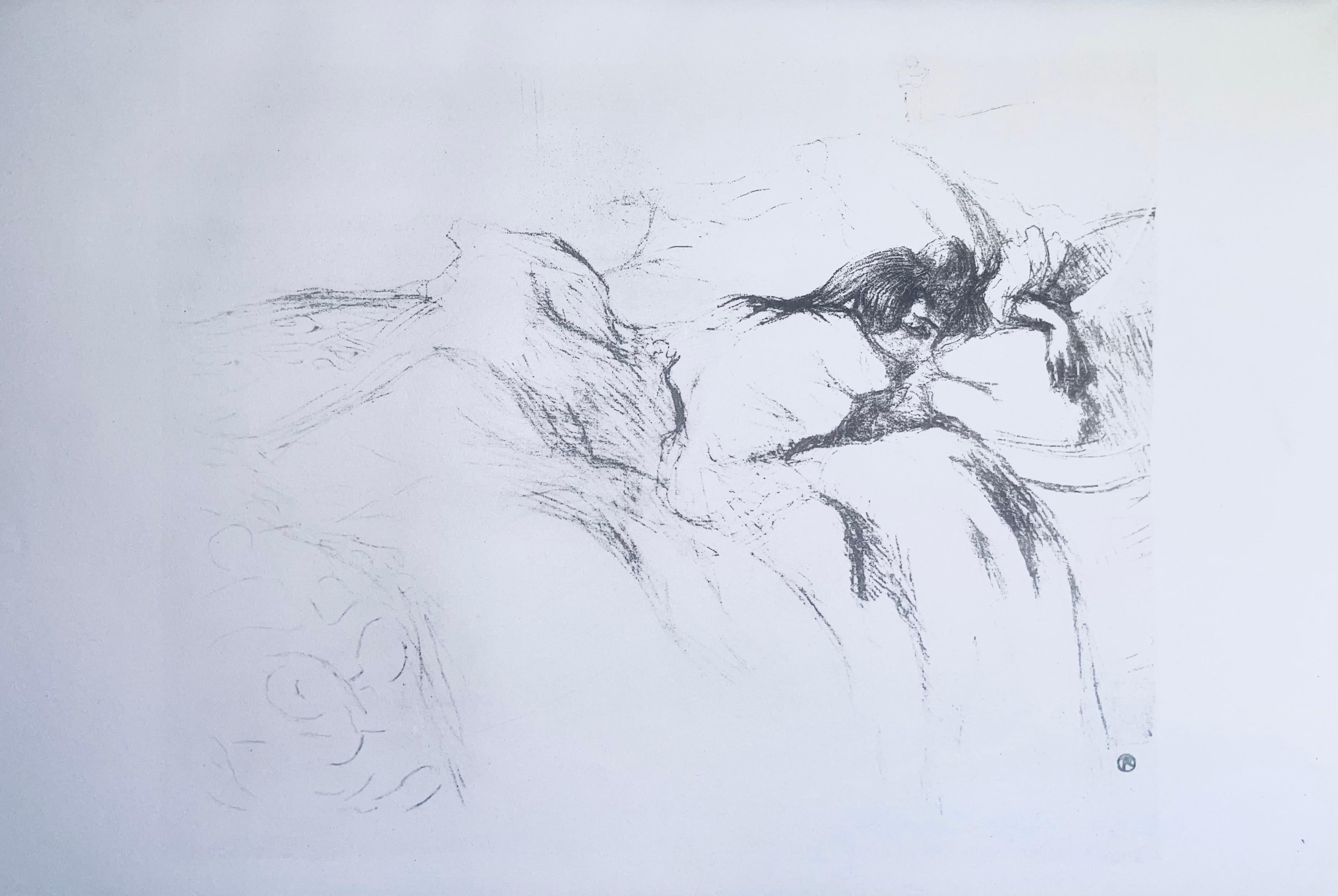 Toulouse-Lautrec, Composición, Images de Lautrec (después) - Figurative Print Gris de Henri de Toulouse-Lautrec