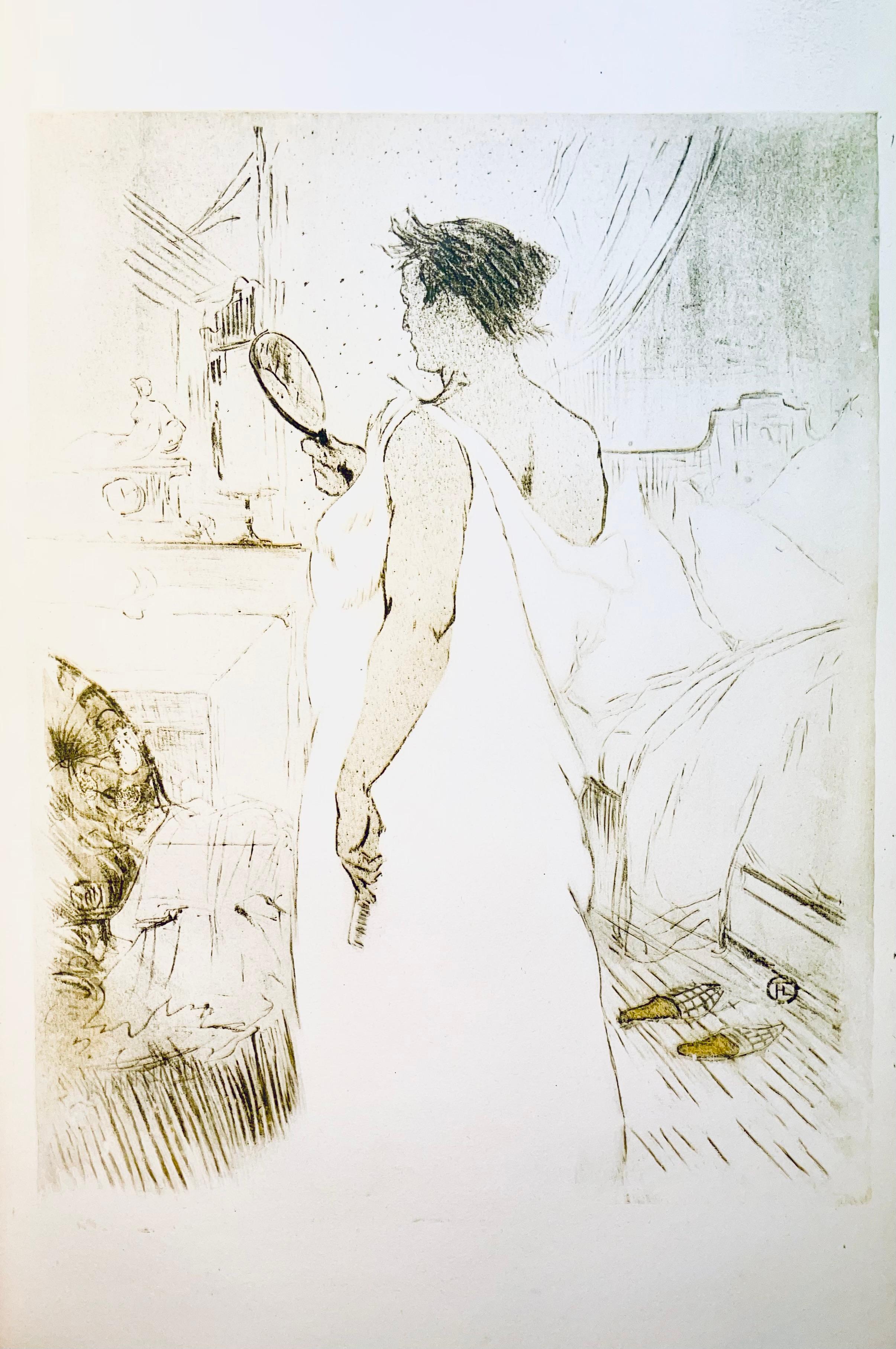 Medium: Lithograph and stencil on vélin Polifilo paper
Year: 1947
Paper Size: 13.78 x 10.24 inches
Inscription: Signed in the plate and unnumbered, as issued
Notes: From the folio, Images de Lautrec, 21 Planches en Couleurs, Collezione