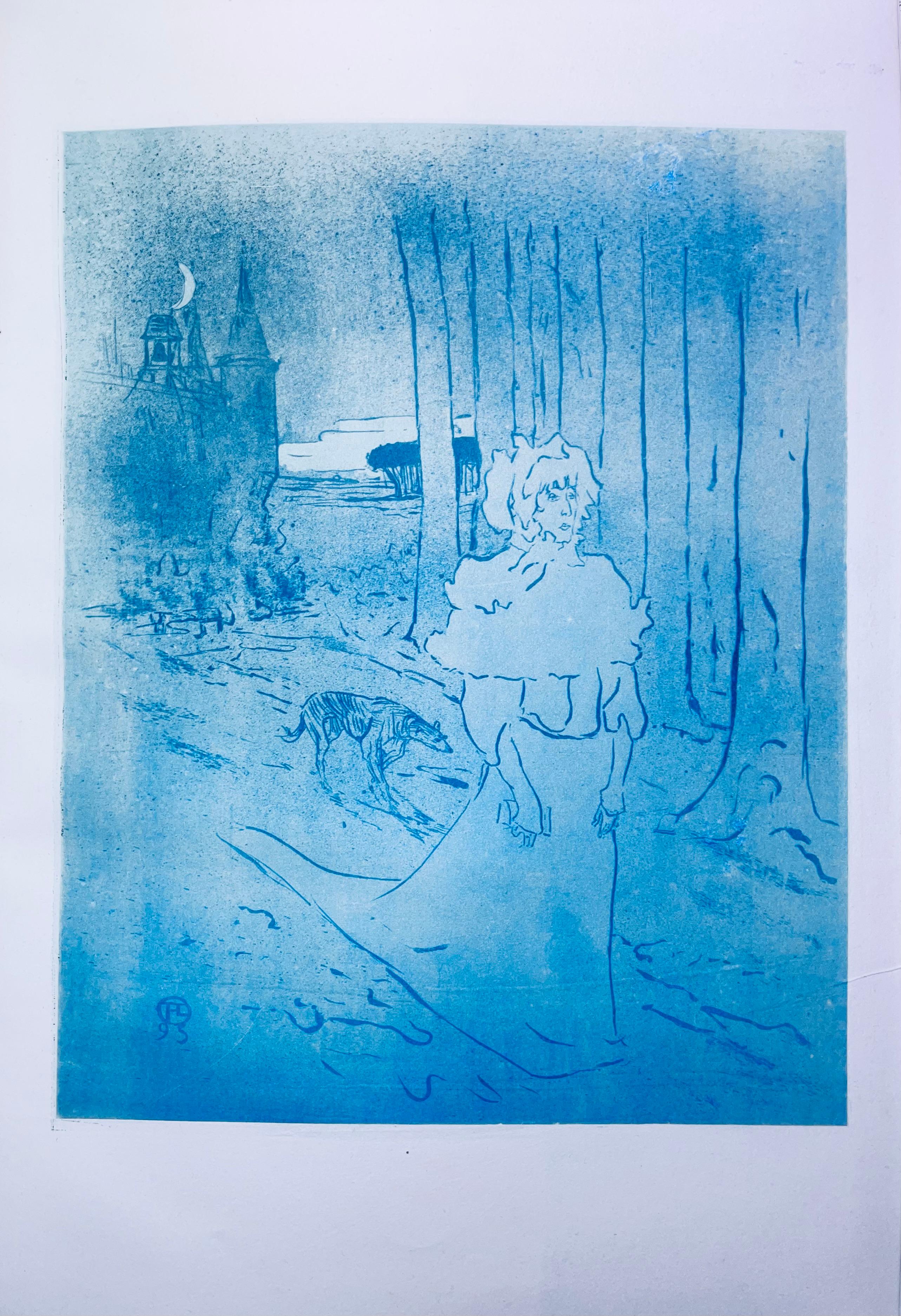 Medium: Lithograph and stencil on vélin Polifilo paper
Year: 1947
Paper Size: 13.78 x 10.24 inches
Inscription: Signed in the plate and unnumbered, as issued
Notes: From the folio, Images de Lautrec, 21 Planches en Couleurs, Collezione