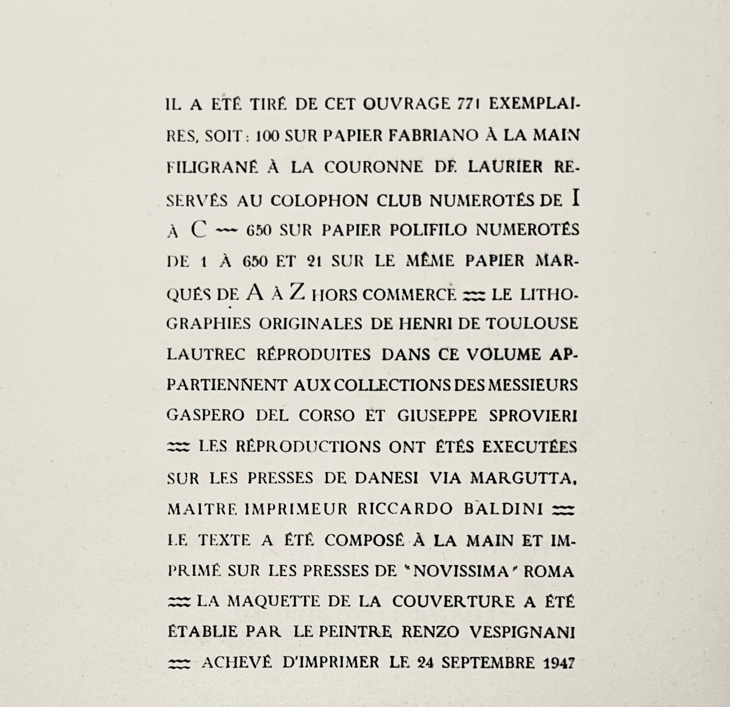Toulouse-Lautrec, Composición, Images de Lautrec (después) en venta 3