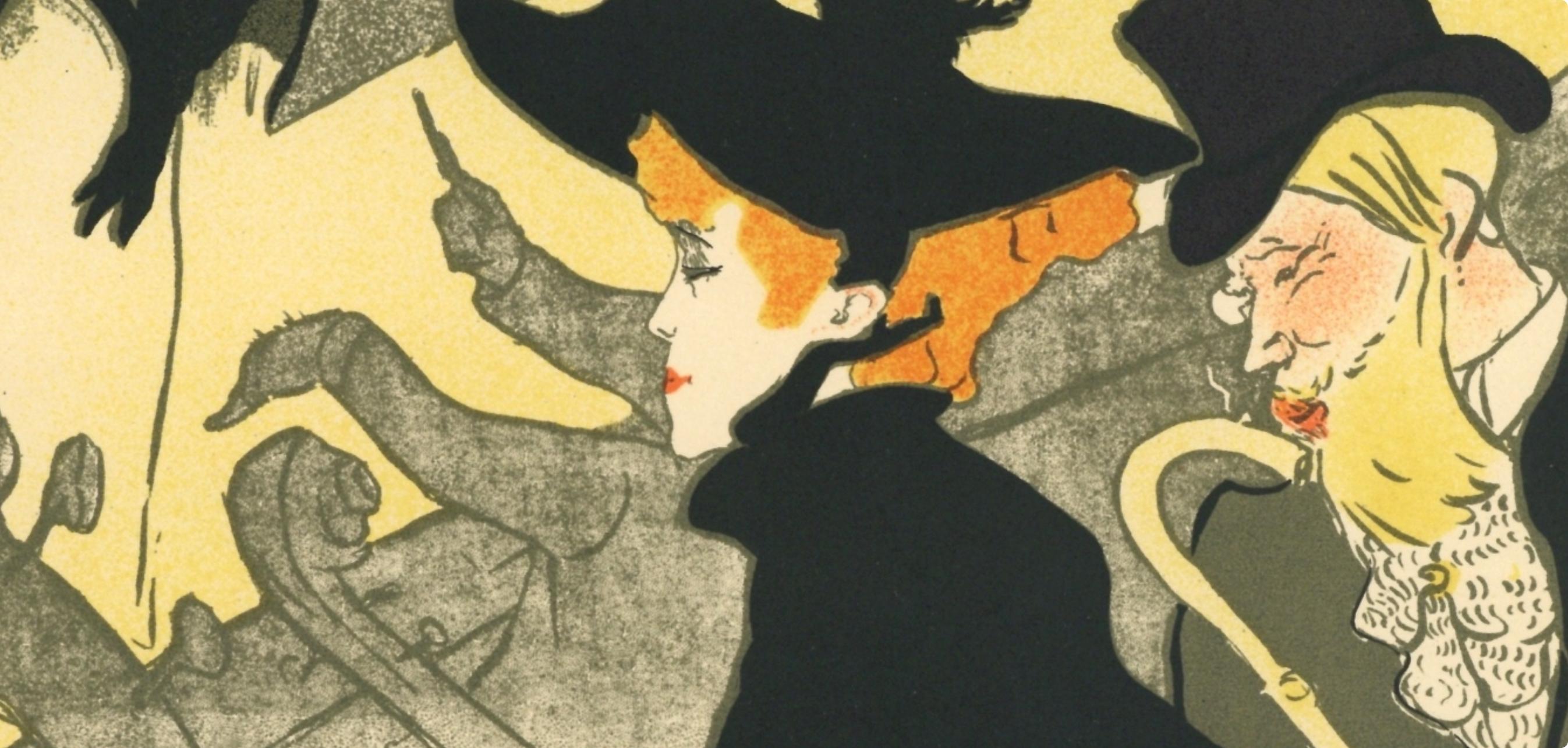 Toulouse-Lautrec, Composition, Les Affiches De Toulouse-Lautrec (after) - Black Landscape Print by Henri de Toulouse-Lautrec