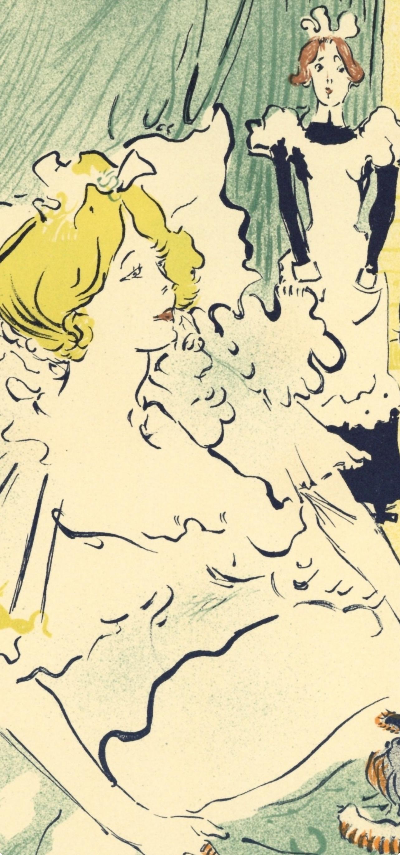 Toulouse-Lautrec, Composition, Les Affiches De Toulouse-Lautrec (after) - Beige Figurative Print by Henri de Toulouse-Lautrec