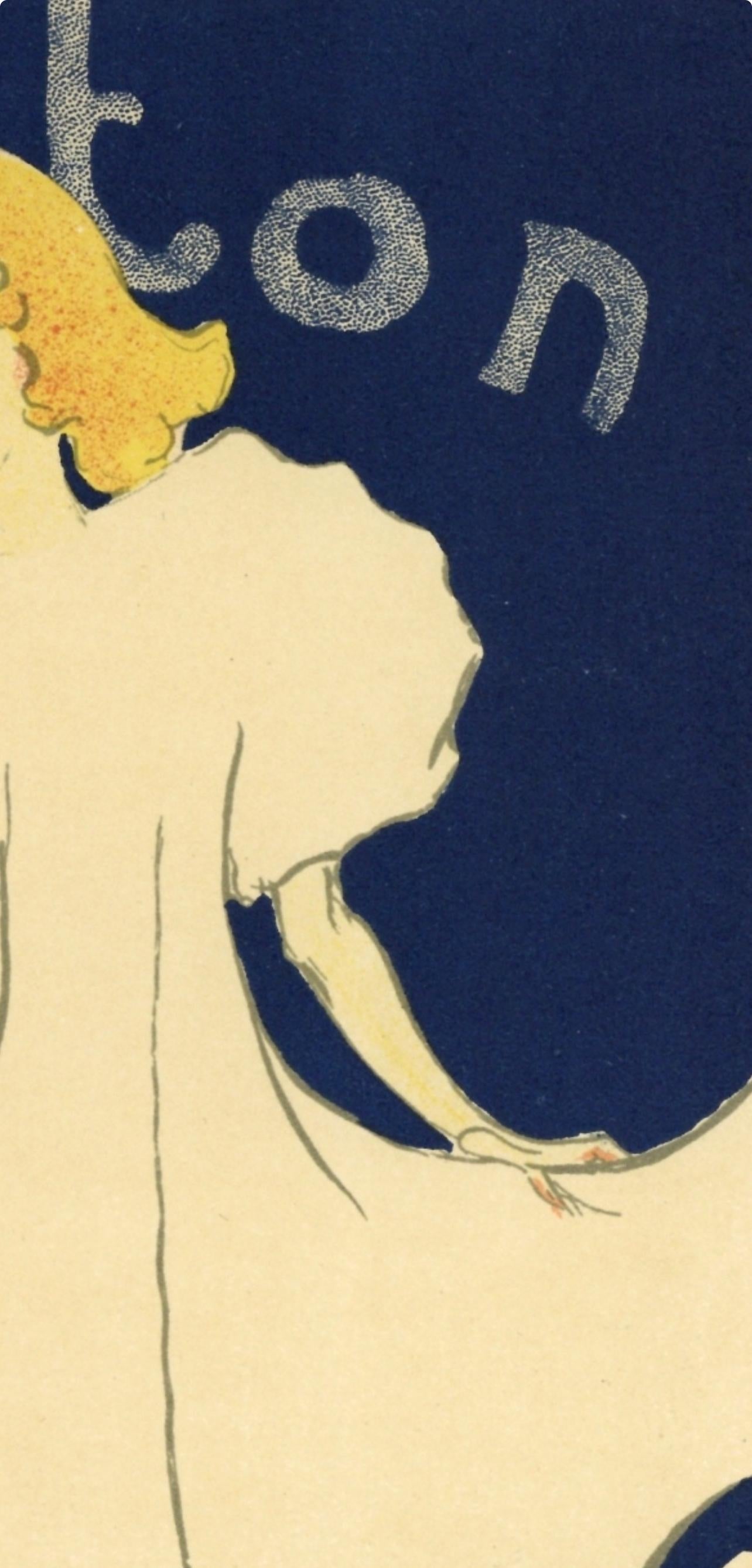 Toulouse-Lautrec, Composition, Les Affiches De Toulouse-Lautrec (after) - Orange Figurative Print by Henri de Toulouse-Lautrec