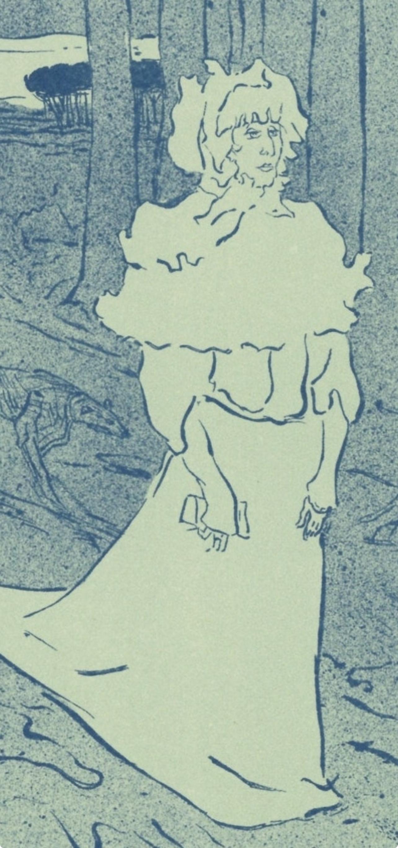 Toulouse-Lautrec, Composition, Les Affiches de Toulouse-Lautrec (après) - Gris Landscape Print par Henri de Toulouse-Lautrec