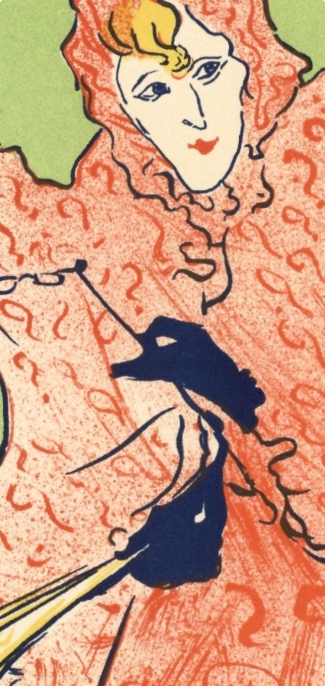 Toulouse-Lautrec, Composition, Les Affiches De Toulouse-Lautrec (after) - Beige Figurative Print by Henri de Toulouse-Lautrec