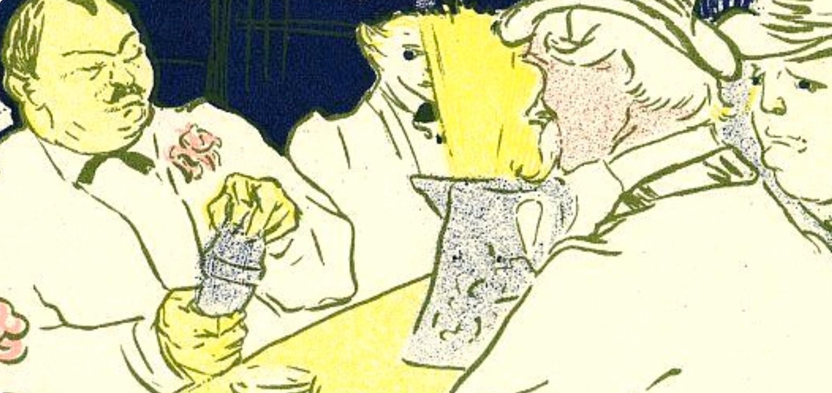 Toulouse-Lautrec, Composizione, Les Affiches De Toulouse-Lautrec (dopo) - Figurative Print Bianco di Henri de Toulouse-Lautrec