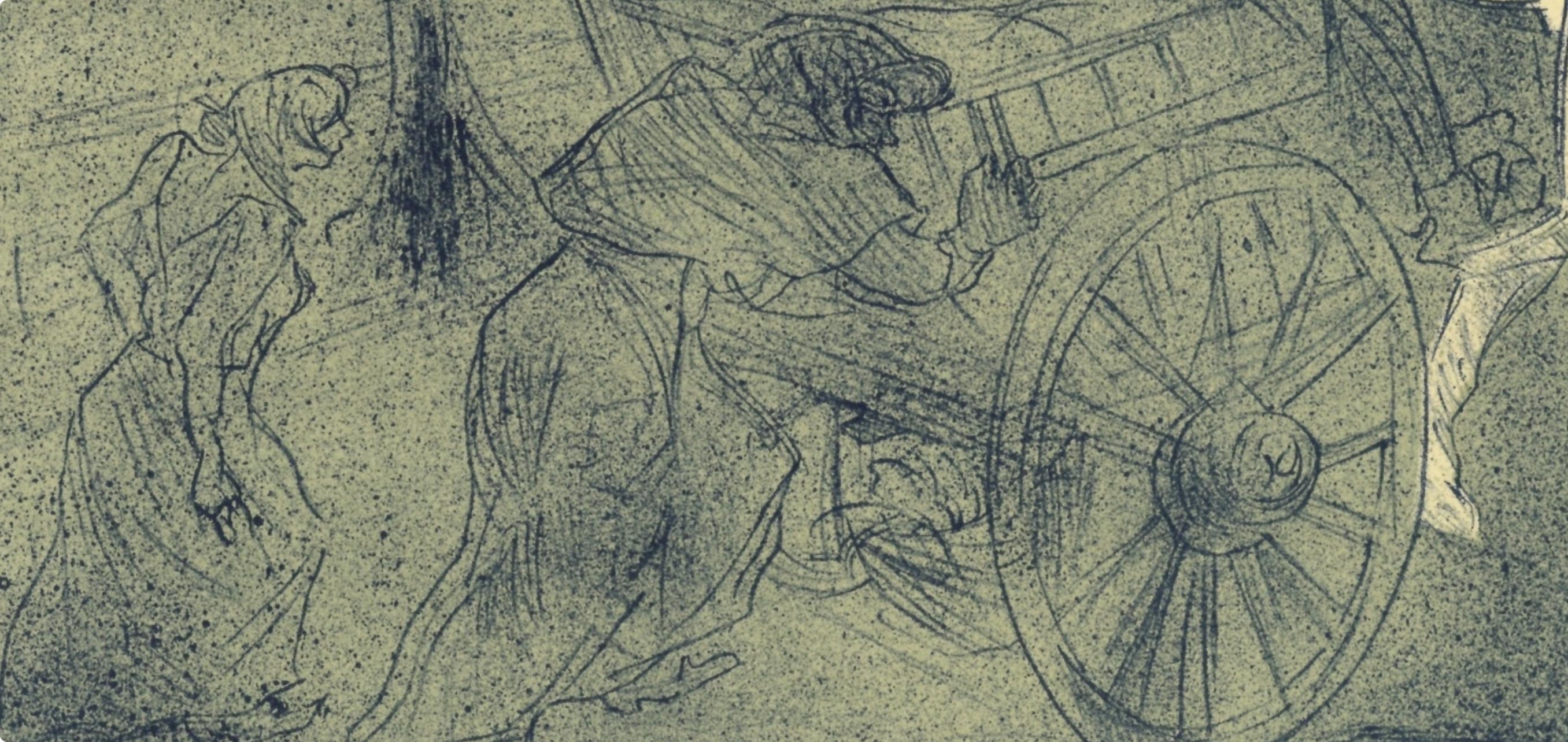 Toulouse-Lautrec, Composition, Les Affiches De Toulouse-Lautrec (after) - Gray Figurative Print by Henri de Toulouse-Lautrec