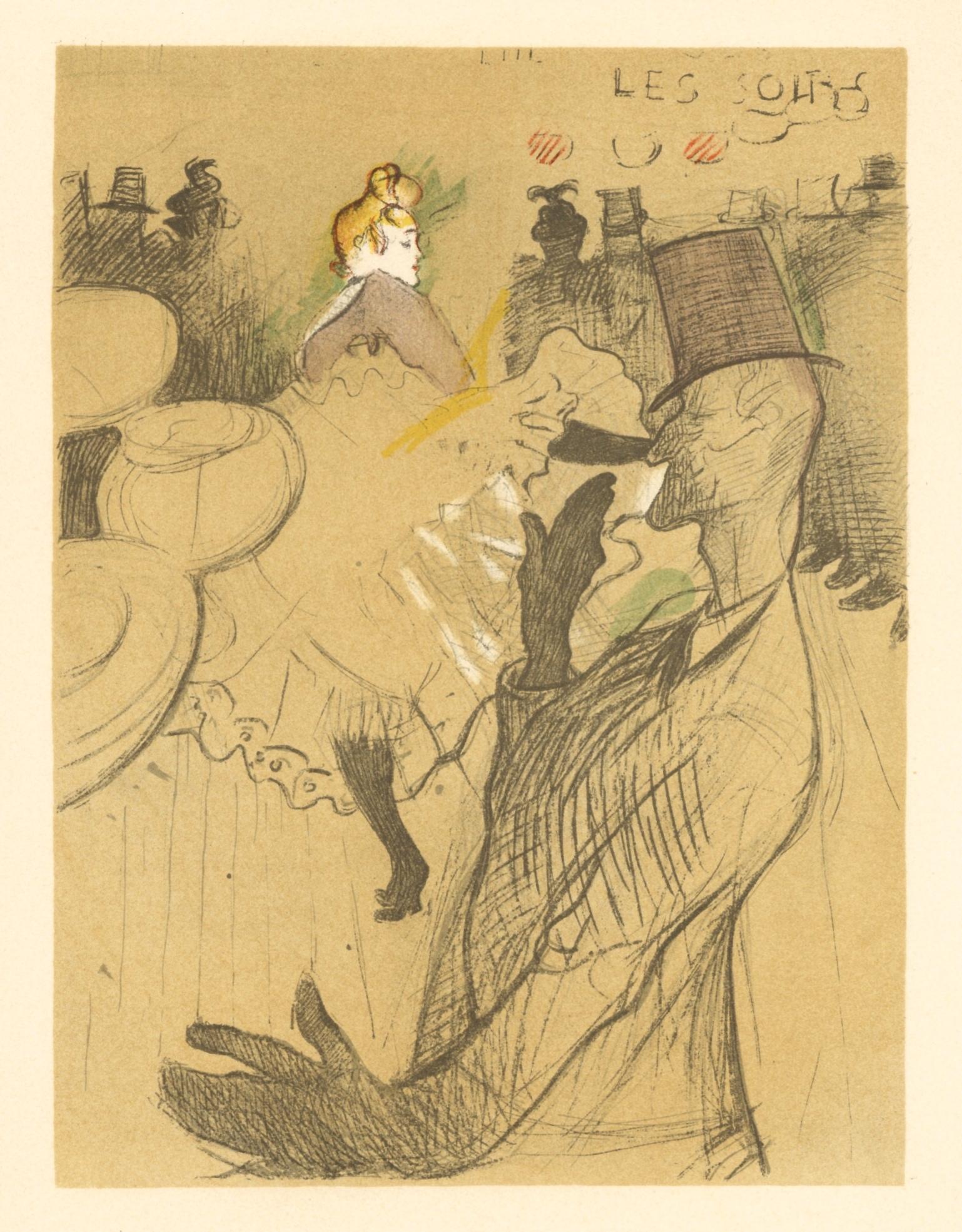 Medium: Lithograph on grand vélin Filigrané a sa marque paper
Year: 1950
Paper Size: 12.5 x 9.75 inches; image size: 9.05 x 6.69 inches
Inscription: Unsigned and unnumbered, as issued
Notes: From the album, Les Affiches De Toulouse-Lautrec, 1950.