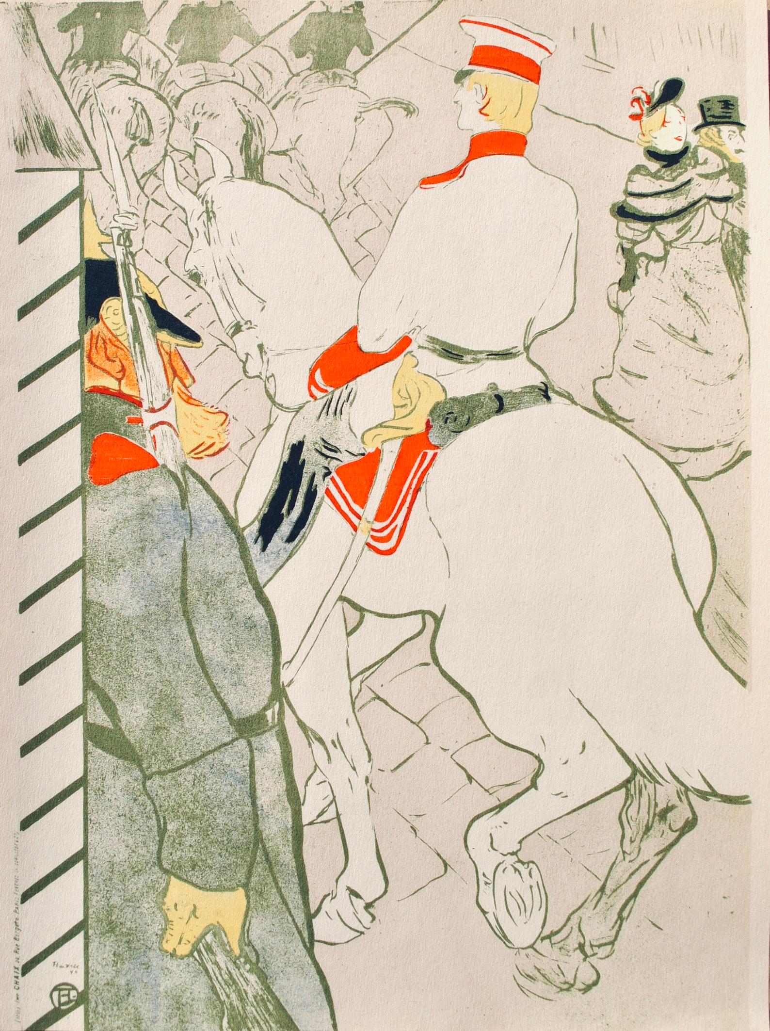 Medium: Lithograph on grand vélin Filigrané a sa marque paper
Year: 1950
Paper Size: 12.5 x 9.75 inches; image size: 11.24 x 7.87 inches
Inscription: Signed in the plate and unnumbered, as issued
Notes: From the album, Les Affiches De