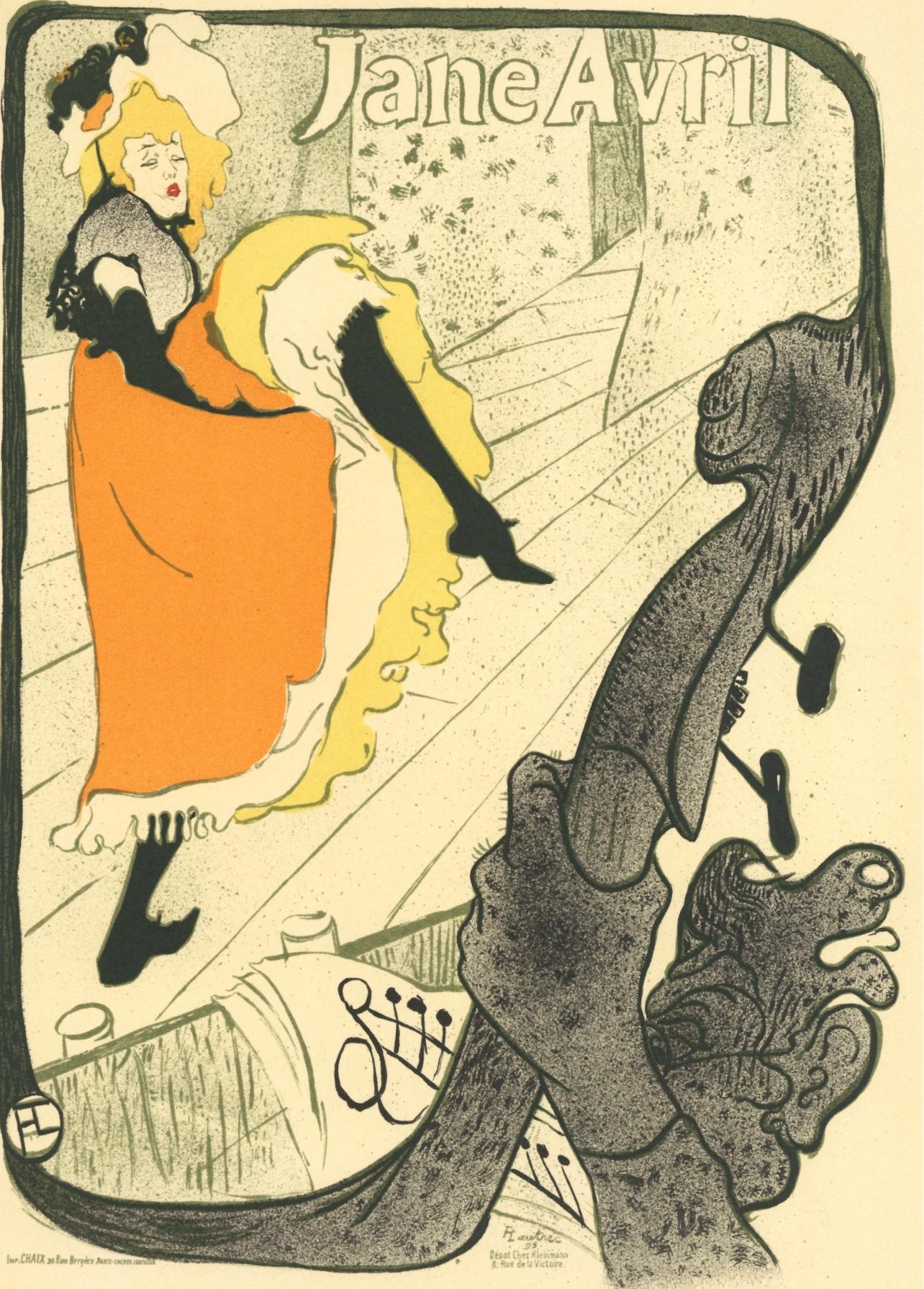 Henri de Toulouse-Lautrec Landscape Print - Toulouse-Lautrec, Composition, Les Affiches De Toulouse-Lautrec (after)