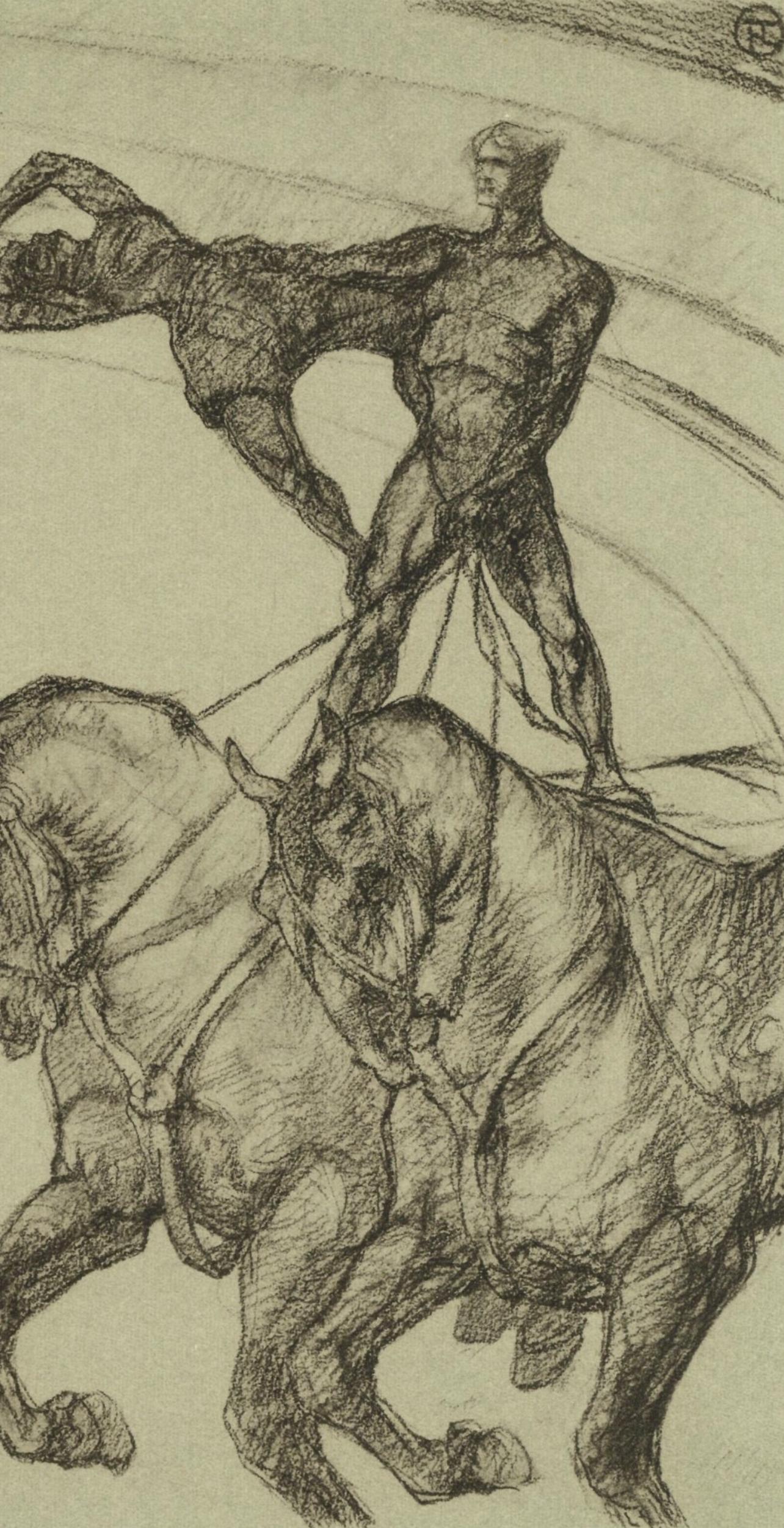 Toulouse-Lautrec, Composition, Le cirque de Toulouse-Lautrec (après) - Post-impressionnisme Print par Henri de Toulouse-Lautrec