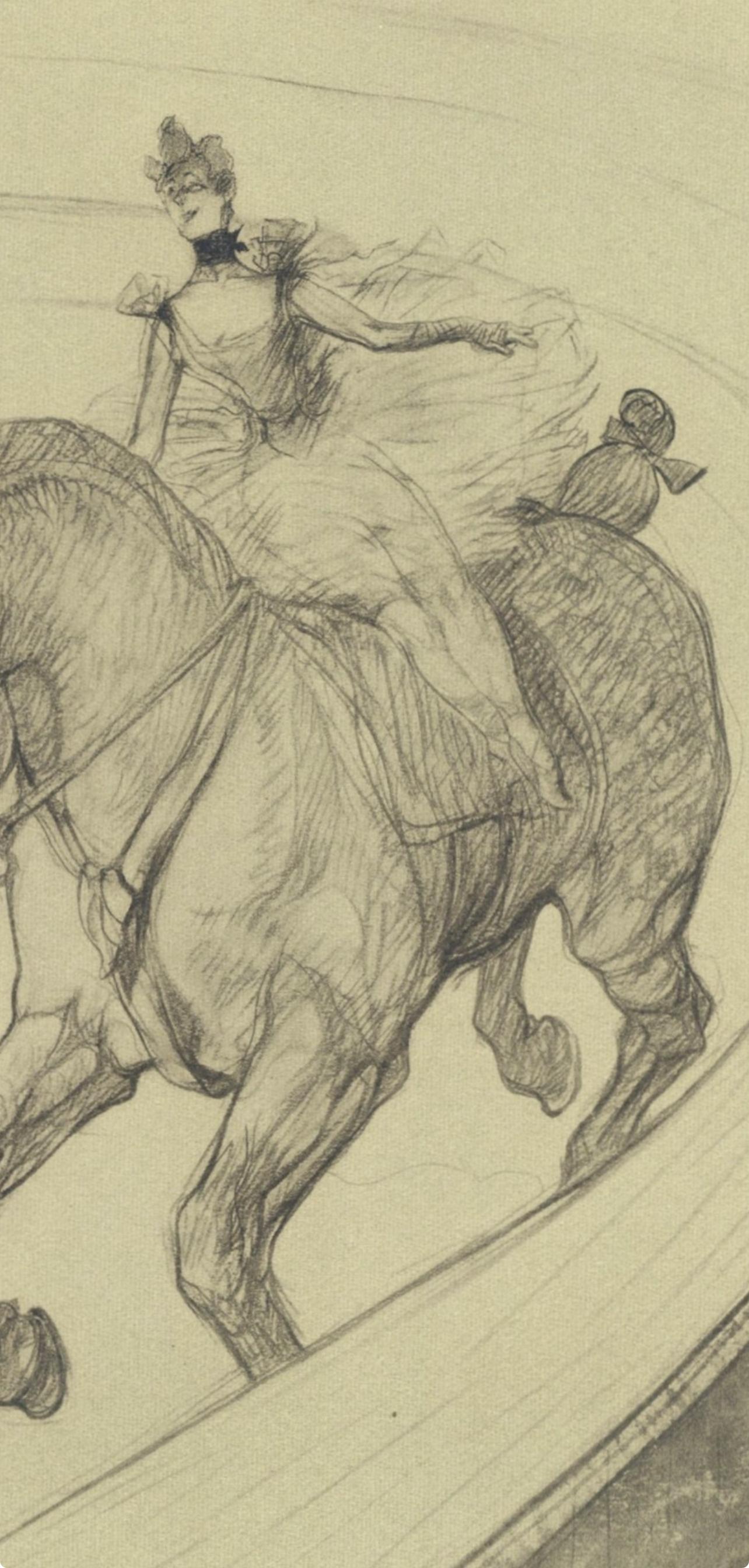 Toulouse-Lautrec, Composition, Le cirque de Toulouse-Lautrec (après) - Post-impressionnisme Print par Henri de Toulouse-Lautrec