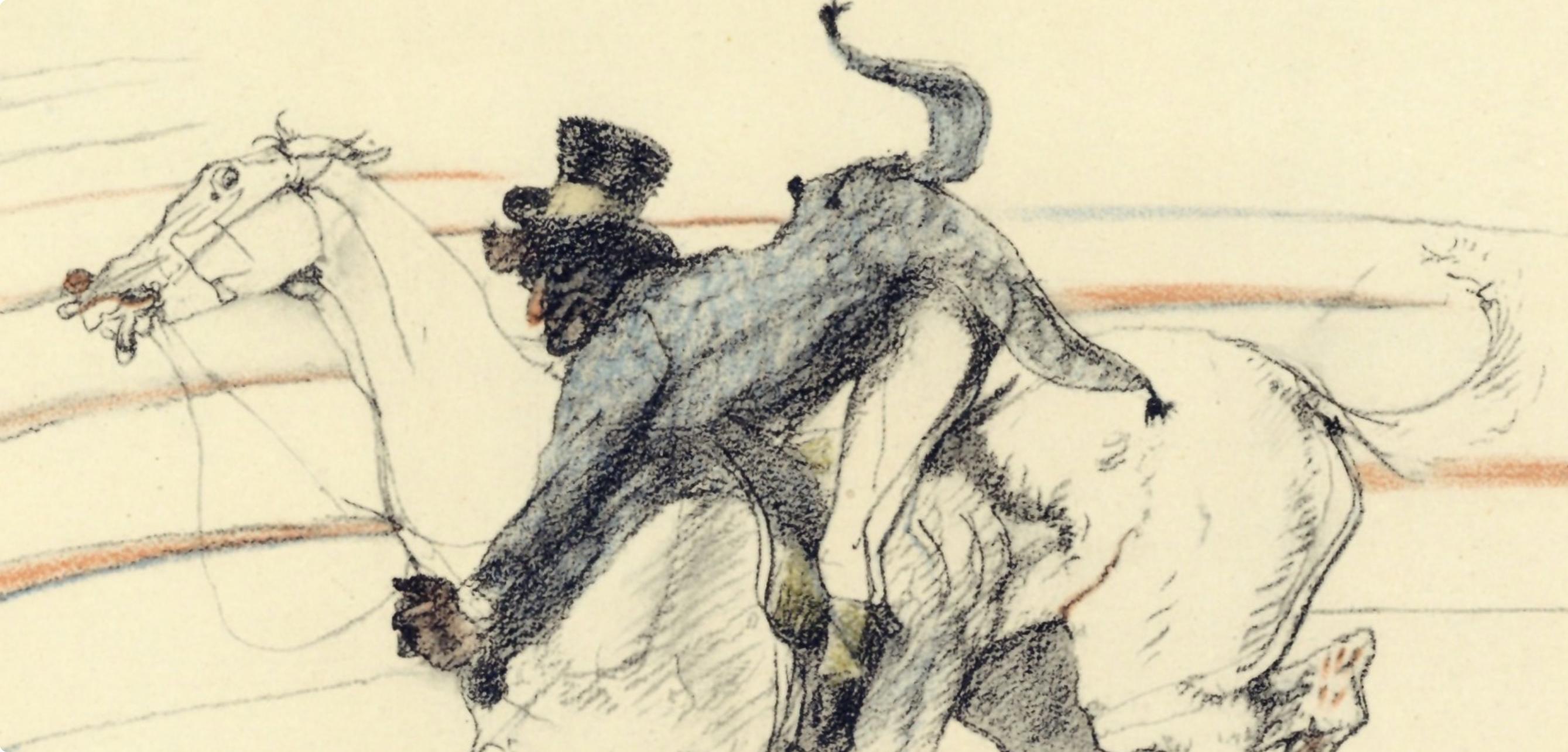Toulouse-Lautrec, Composition, The Circus by Toulouse-Lautrec (after) - Post-Impressionist Print by Henri de Toulouse-Lautrec