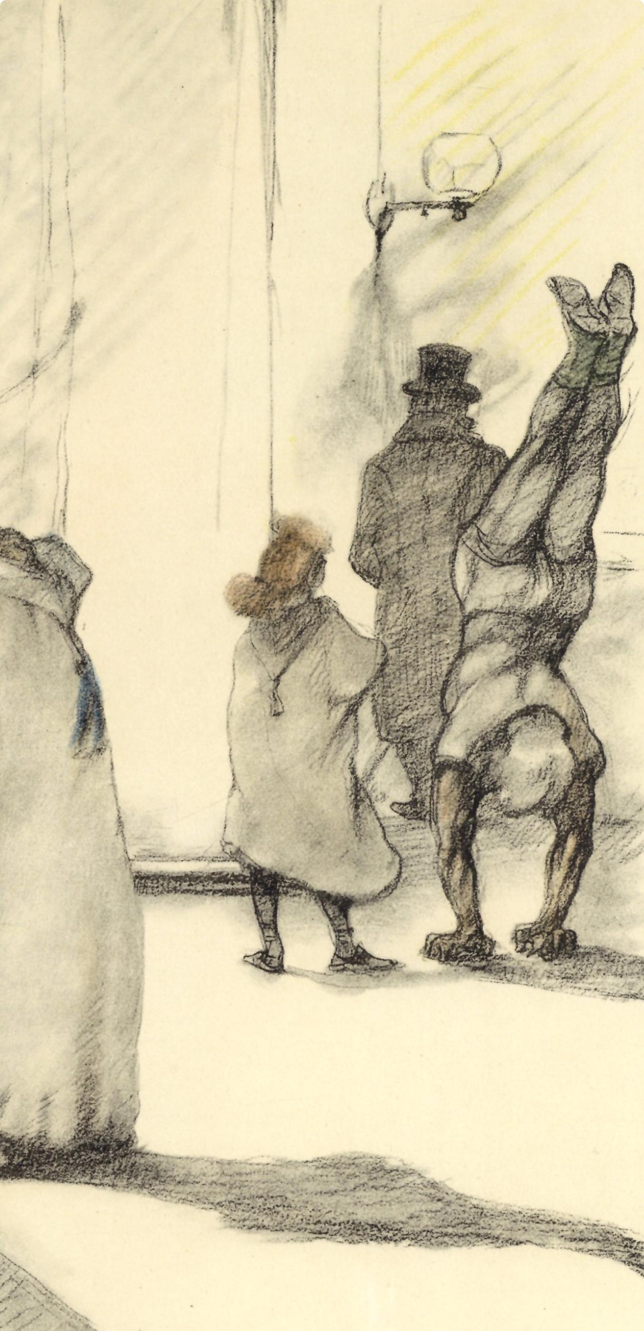 Toulouse-Lautrec, Composition, The Circus by Toulouse-Lautrec (after) - Beige Landscape Print by Henri de Toulouse-Lautrec