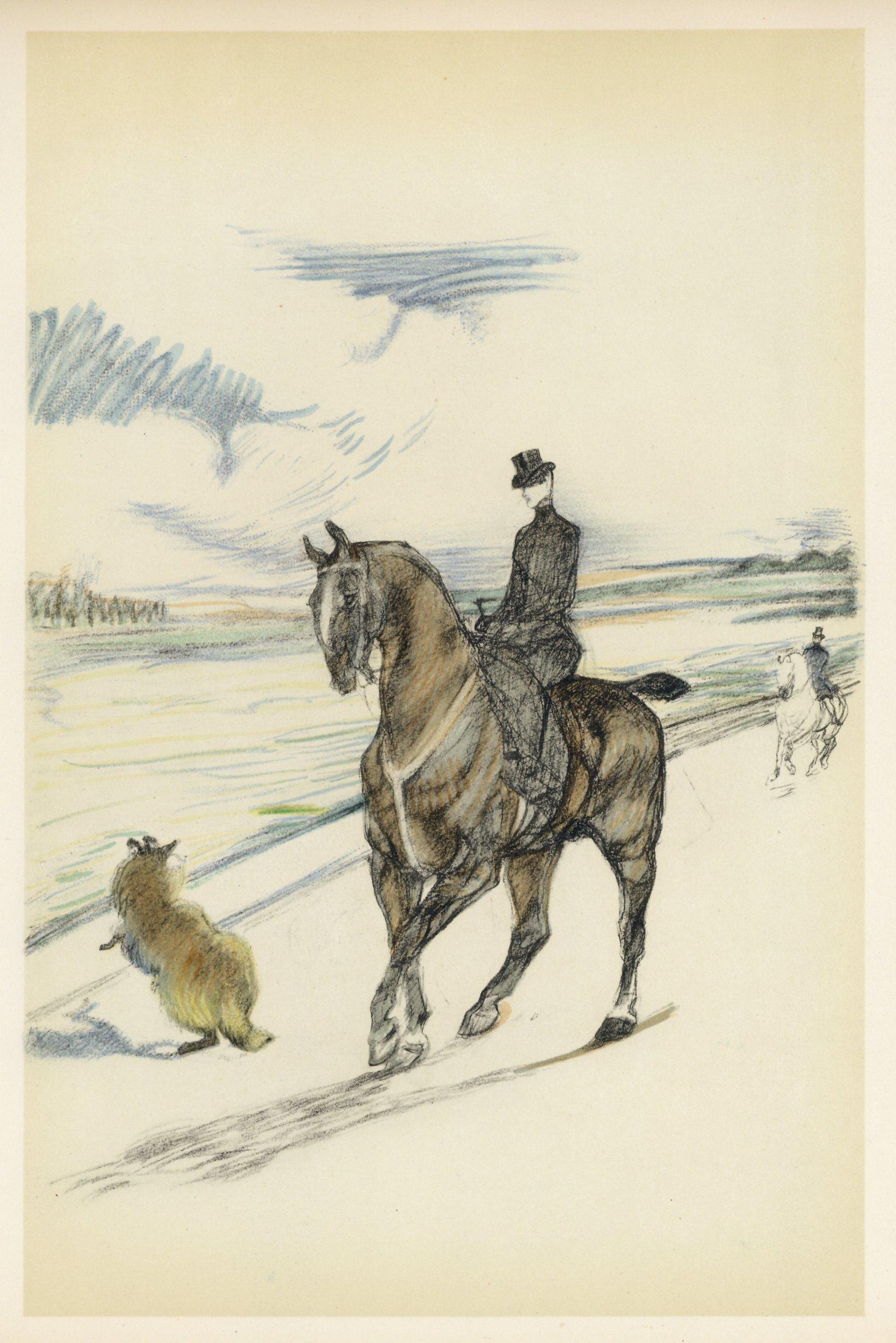 Medium: Lithograph on vélin paper
Year: 1952
Paper Size: 12.125 x 9.25 inches
Inscription: Unsigned and unnumbered, as issued
Notes: From the album, The Circus by Toulouse-Lautrec, 1952. Published the Paris Book Center, Inc., New York, in