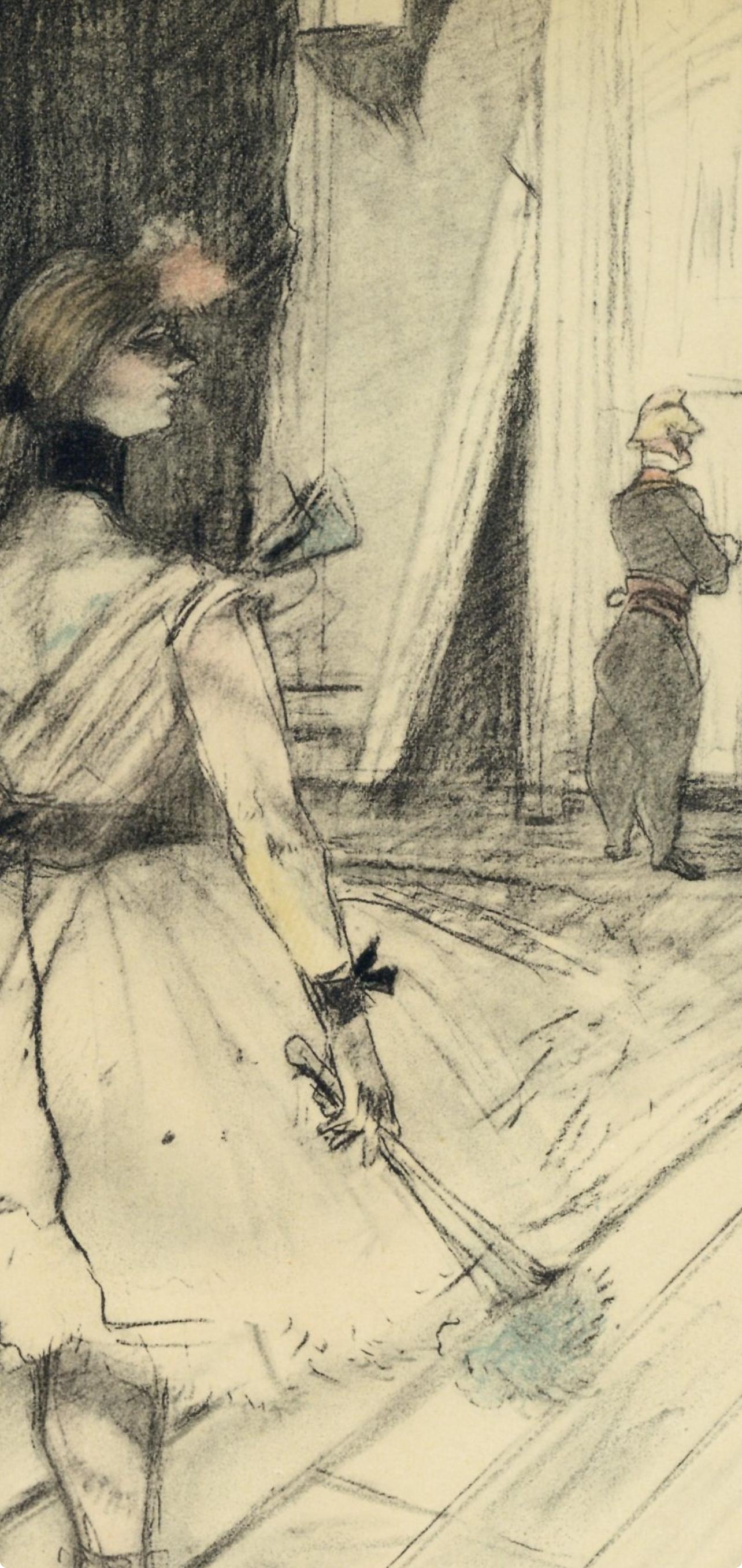 Medium: Lithograph on vélin paper
Year: 1952
Paper Size: 12.125 x 9.25 inches
Inscription: Unsigned and unnumbered, as issued
Notes: From the album, The Circus by Toulouse-Lautrec, 1952. Published the Paris Book Center, Inc., New York, in