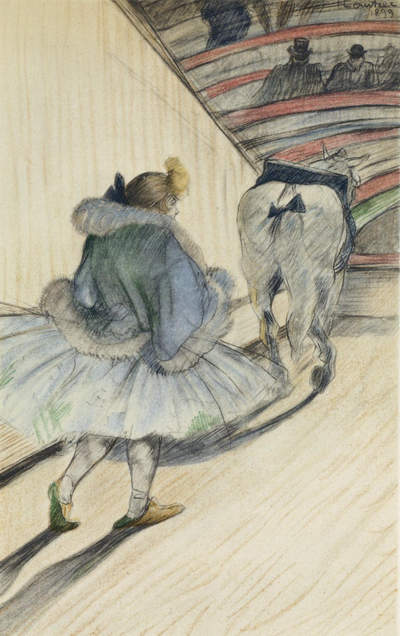 Henri de Toulouse-Lautrec Landscape Print - Toulouse-Lautrec, Composition, The Circus by Toulouse-Lautrec (after)