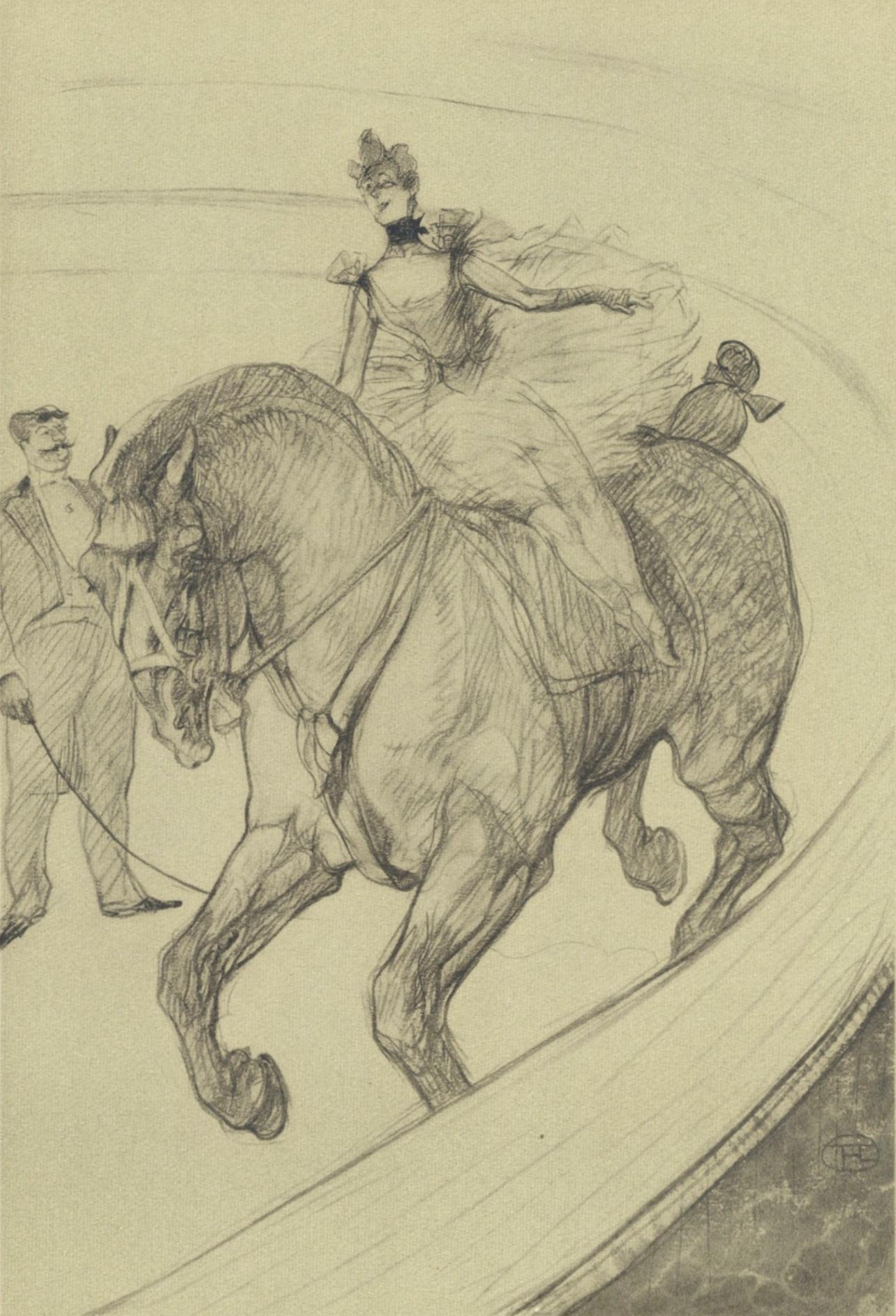 Figurative Print Henri de Toulouse-Lautrec - Toulouse-Lautrec, Composition, Le cirque de Toulouse-Lautrec (après)