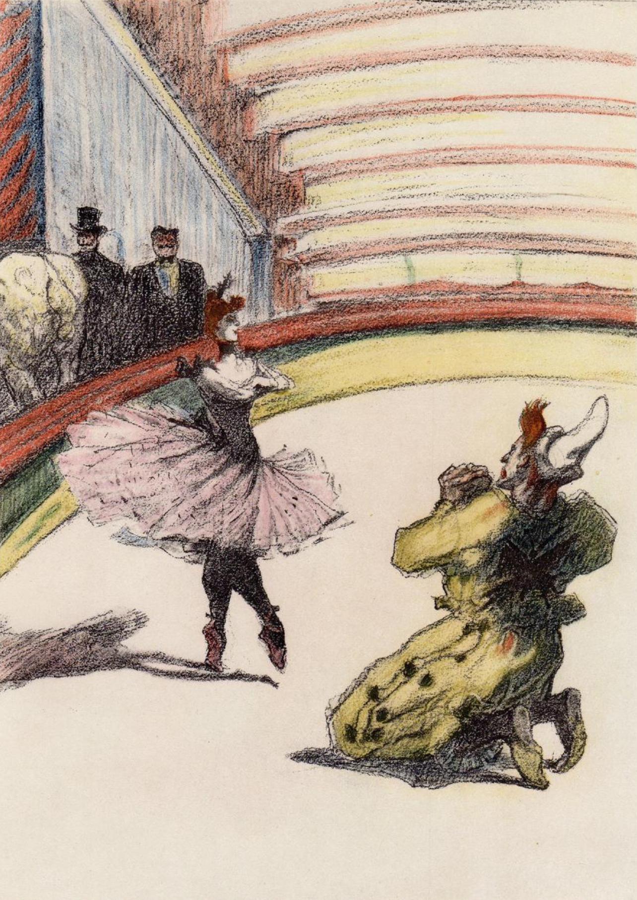 Henri de Toulouse-Lautrec Landscape Print - Toulouse-Lautrec, Composition, The Circus by Toulouse-Lautrec (after)
