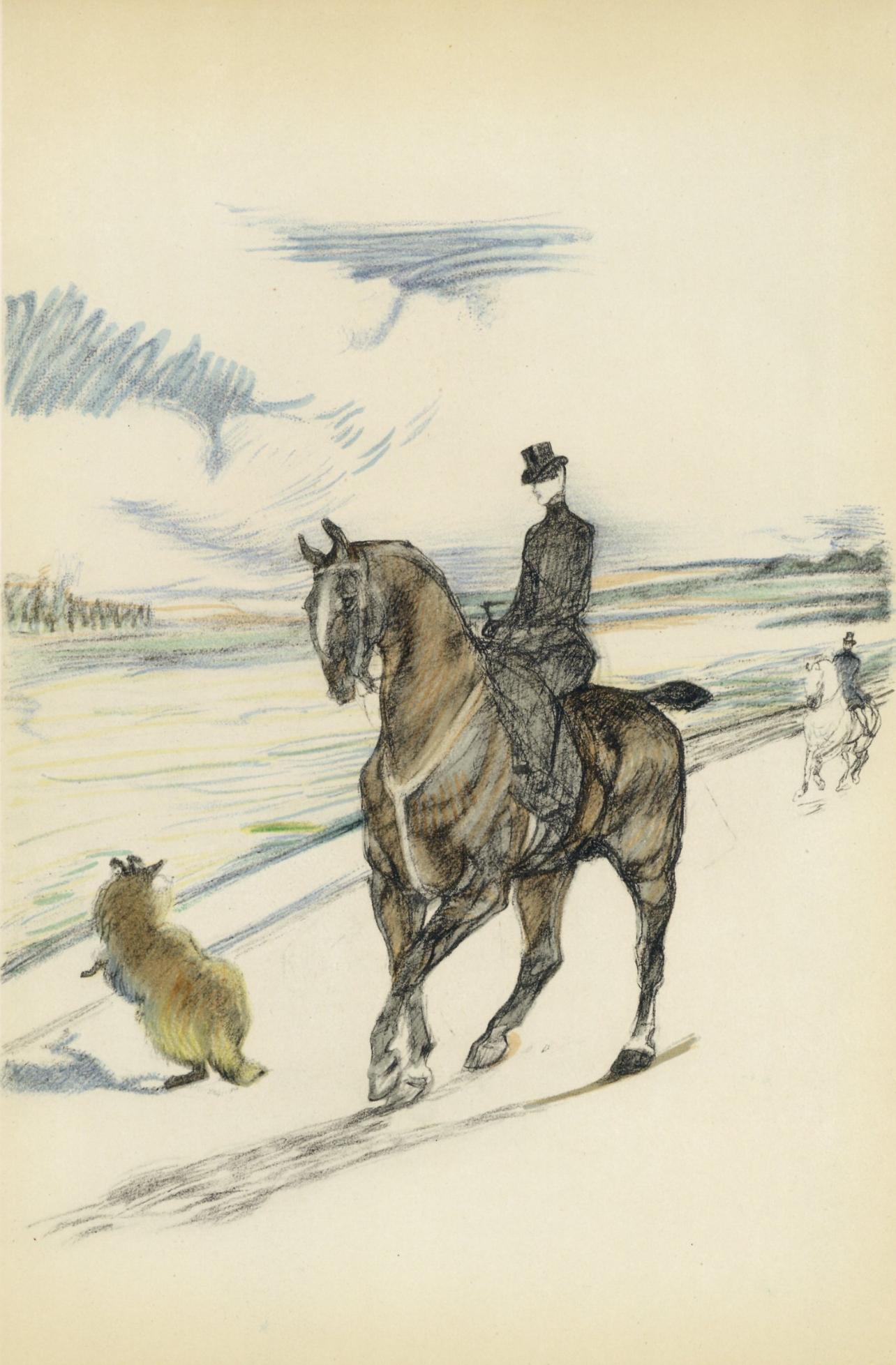 Henri de Toulouse-Lautrec Landscape Print - Toulouse-Lautrec, Composition, The Circus by Toulouse-Lautrec (after)