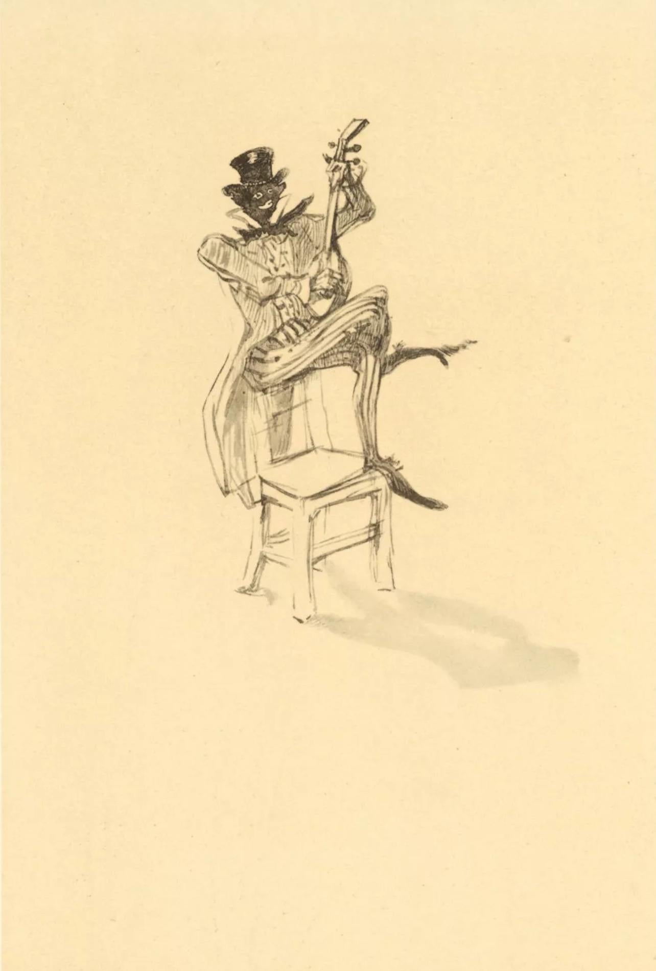 Henri de Toulouse-Lautrec Landscape Print - Toulouse-Lautrec, Composition, The Circus by Toulouse-Lautrec (after)