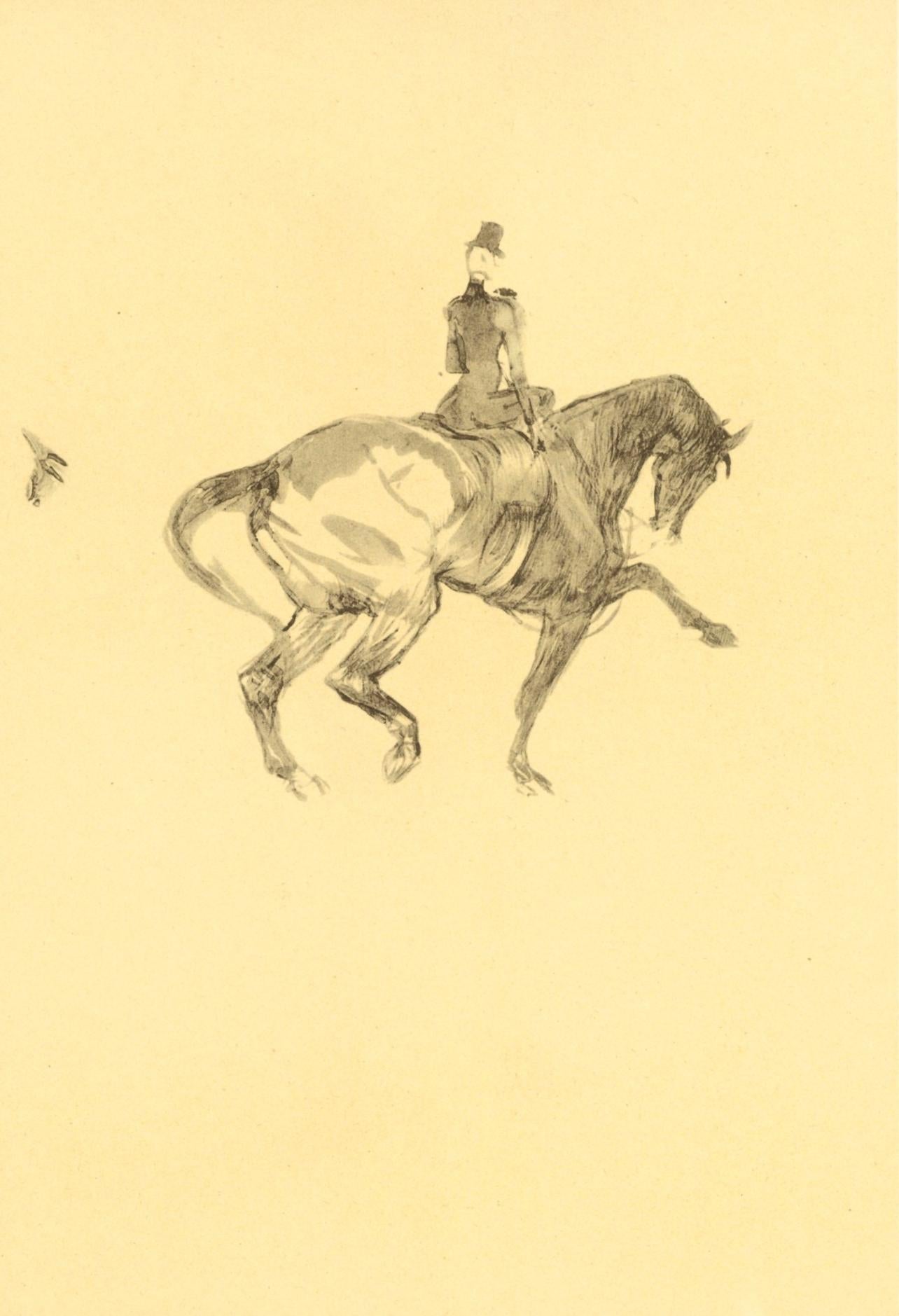Henri de Toulouse-Lautrec Landscape Print - Toulouse-Lautrec, Composition, The Circus by Toulouse-Lautrec (after)