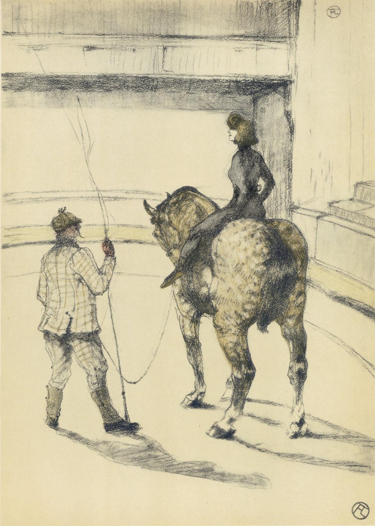 Henri de Toulouse-Lautrec Landscape Print - Toulouse-Lautrec, Composition, The Circus by Toulouse-Lautrec (after)