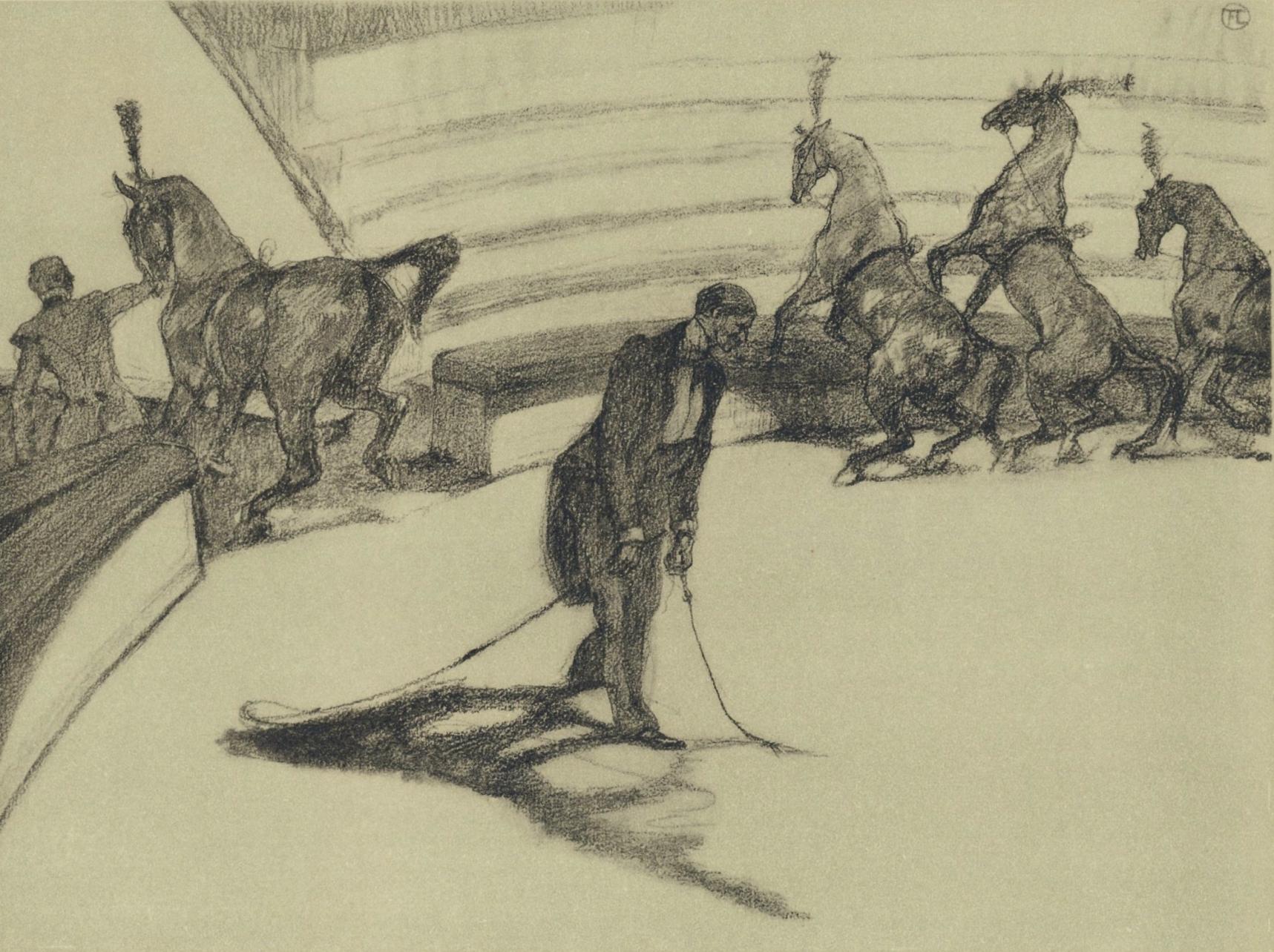 Henri de Toulouse-Lautrec Landscape Print - Toulouse-Lautrec, Composition, The Circus by Toulouse-Lautrec (after)