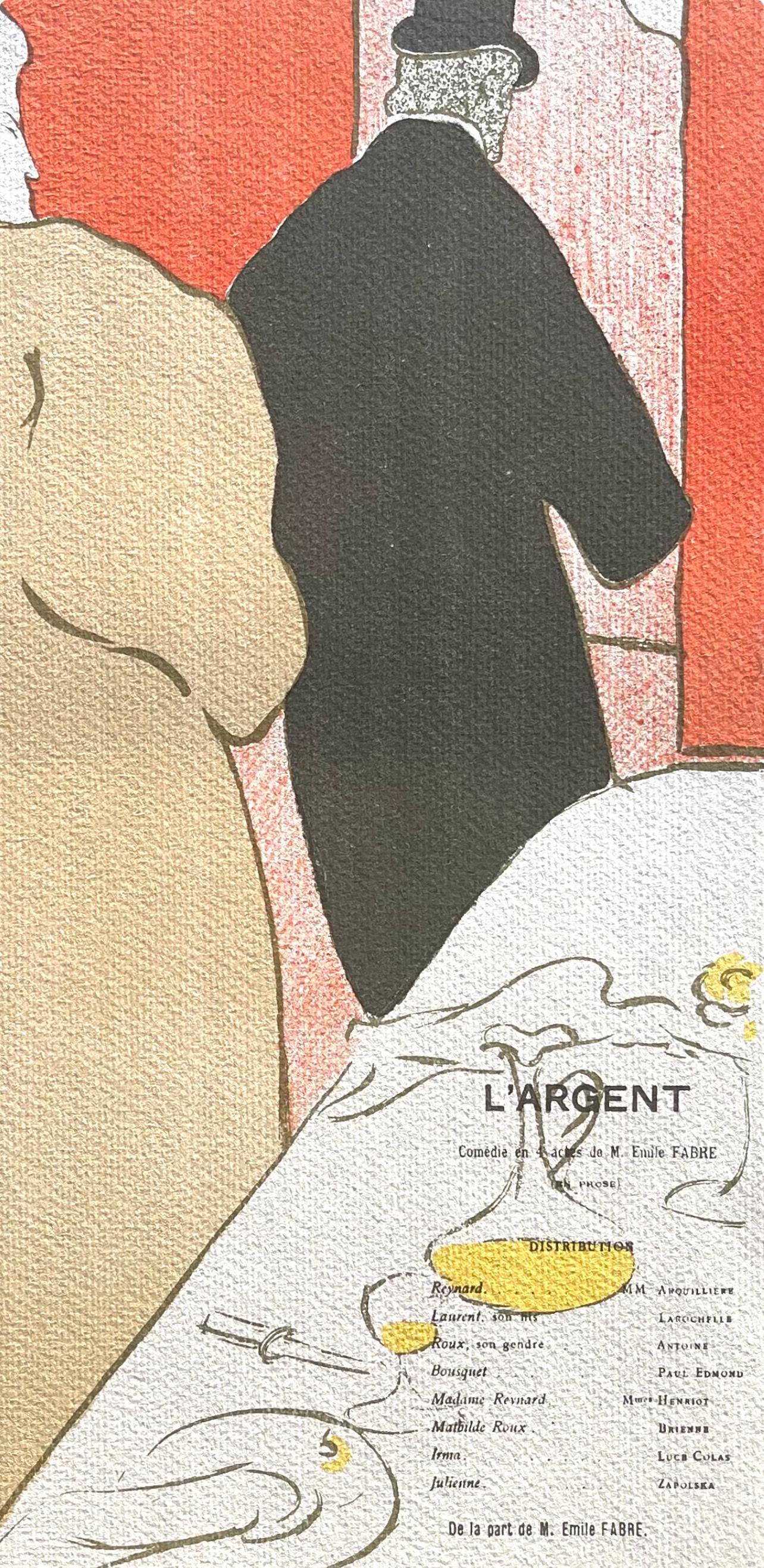 Toulouse-Lautrec, Composition, TLautrec (after) - Beige Landscape Print by Henri de Toulouse-Lautrec