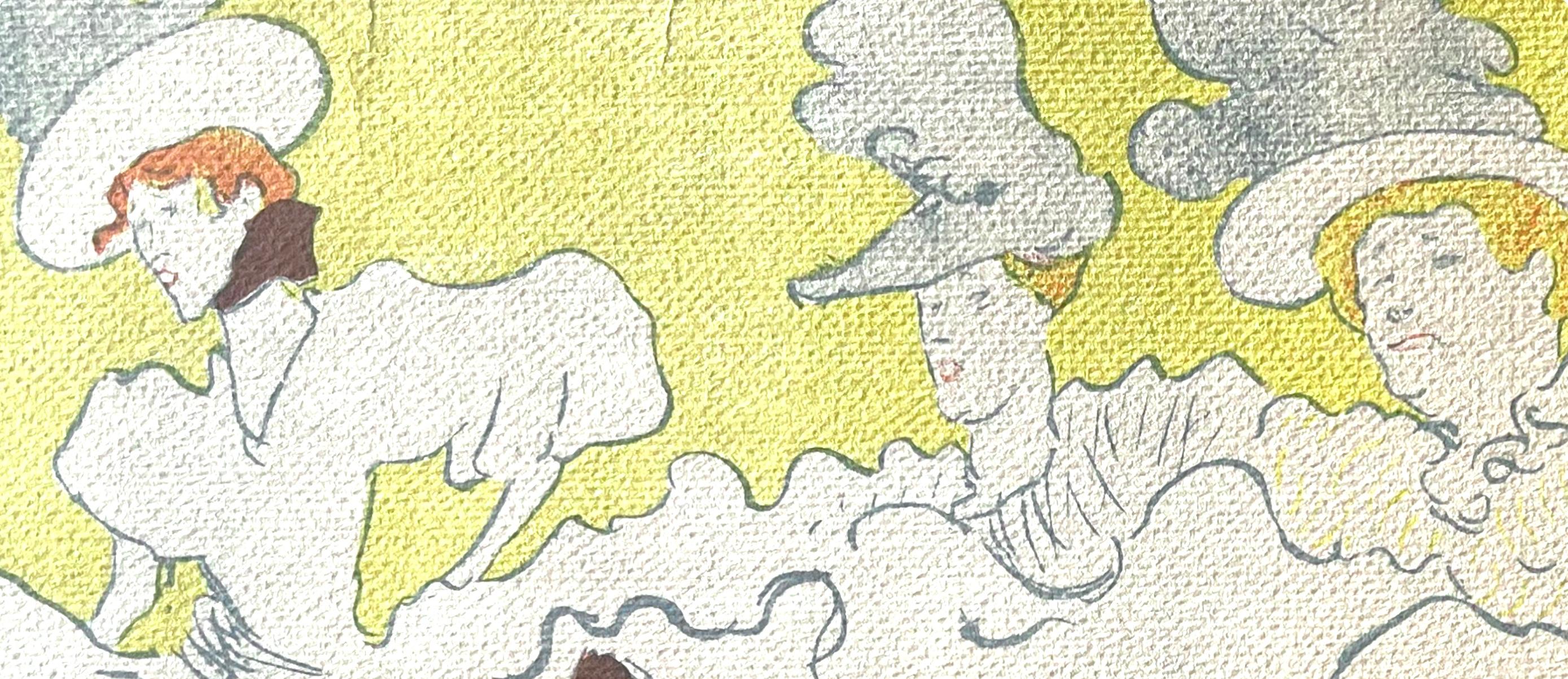 Toulouse-Lautrec, Komposition, TLautrec (nach) (Weiß), Landscape Print, von Henri de Toulouse-Lautrec