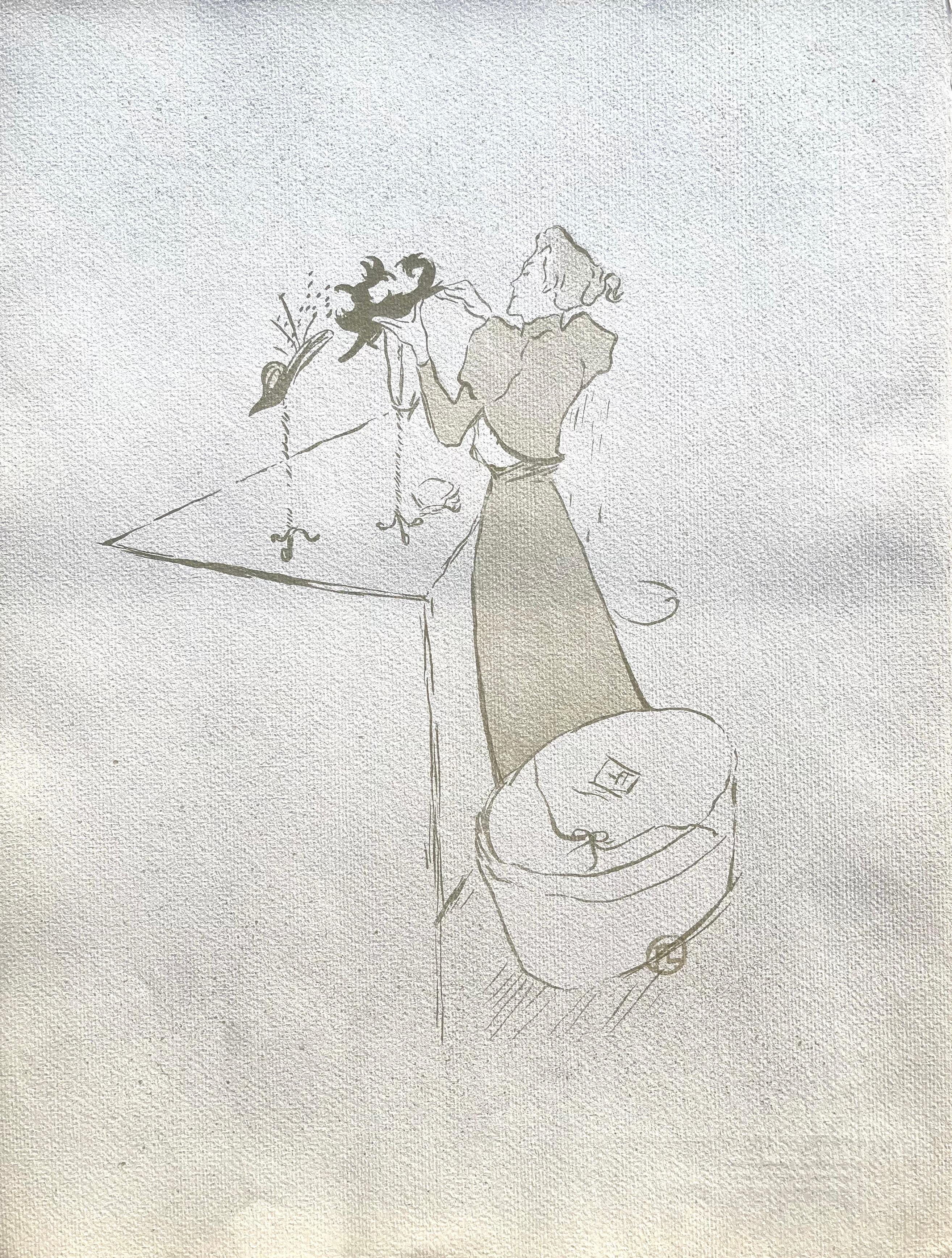 Support : Lithographie et pochoir sur papier vélin
Année : 1946
Taille du papier : 17 x 13 pouces
Inscription : Signée dans la plaque et non numérotée, telle qu'émise.
Notes : D'après le folio, TLautrec, 1946. Publié par le Philadelphia Museum of
