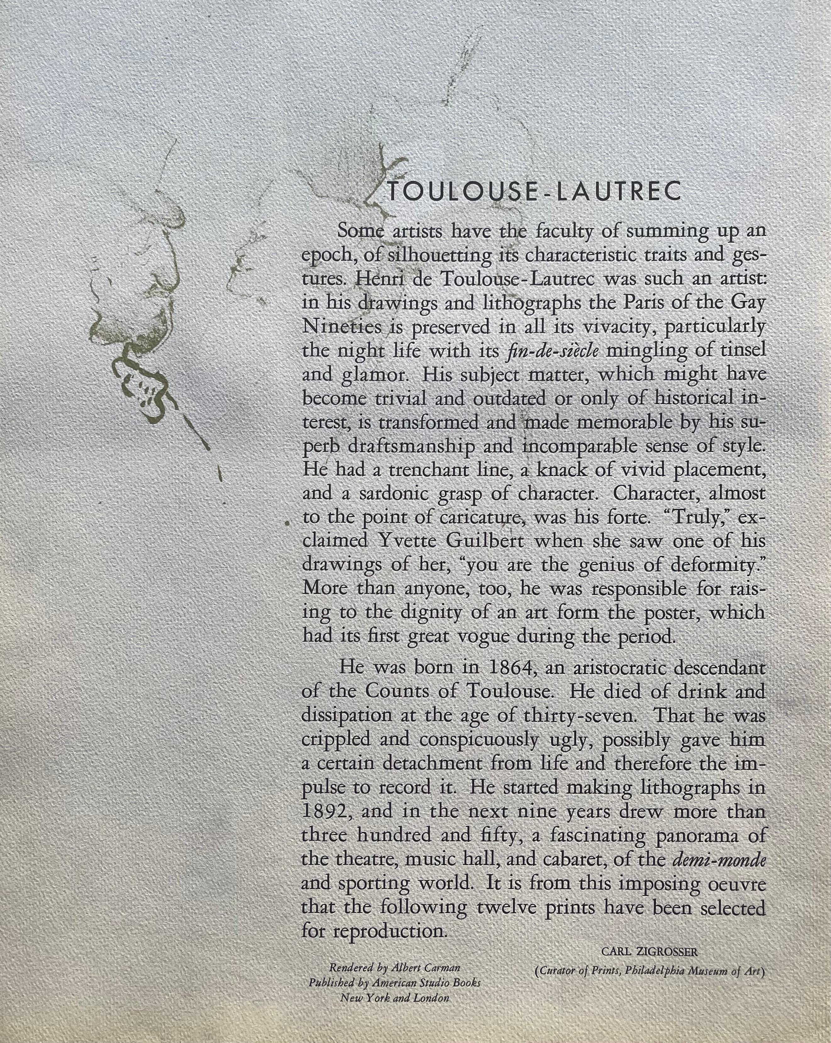 Toulouse-Lautrec, Composition, TLautrec (after) For Sale 3