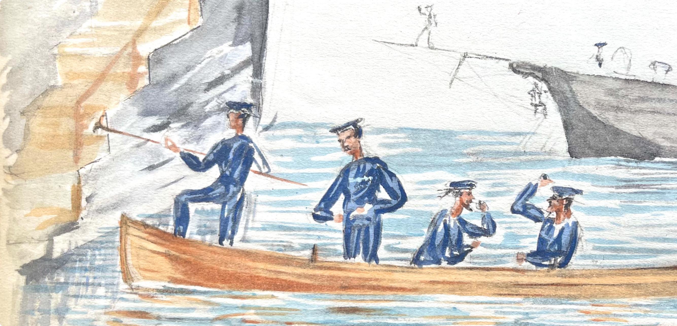 Toulouse-Lautrec, Composition, Toulouse-Lautrec Album De Marine (après) - Print de Henri de Toulouse-Lautrec