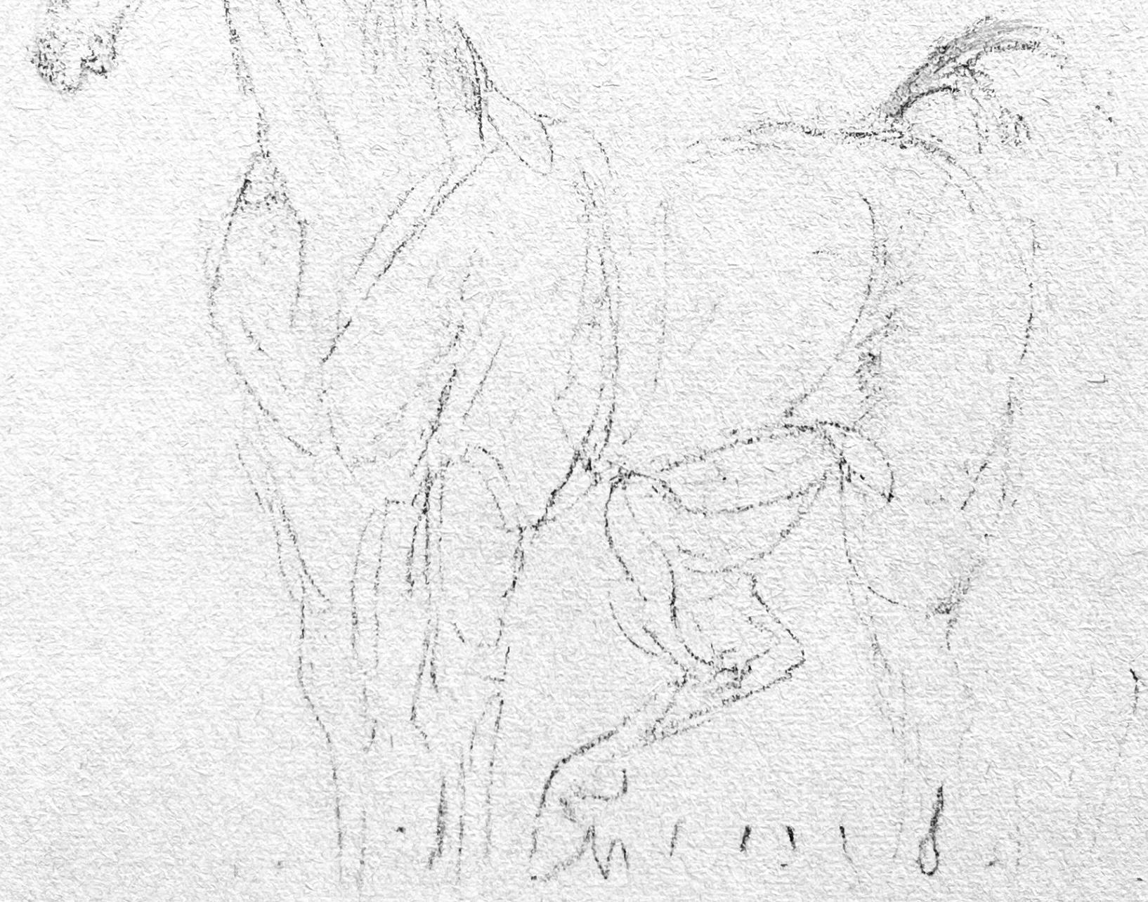 Toulouse-Lautrec, Composition, Toulouse-Lautrec, Album De Marine (after) - Gray Figurative Print by Henri de Toulouse-Lautrec