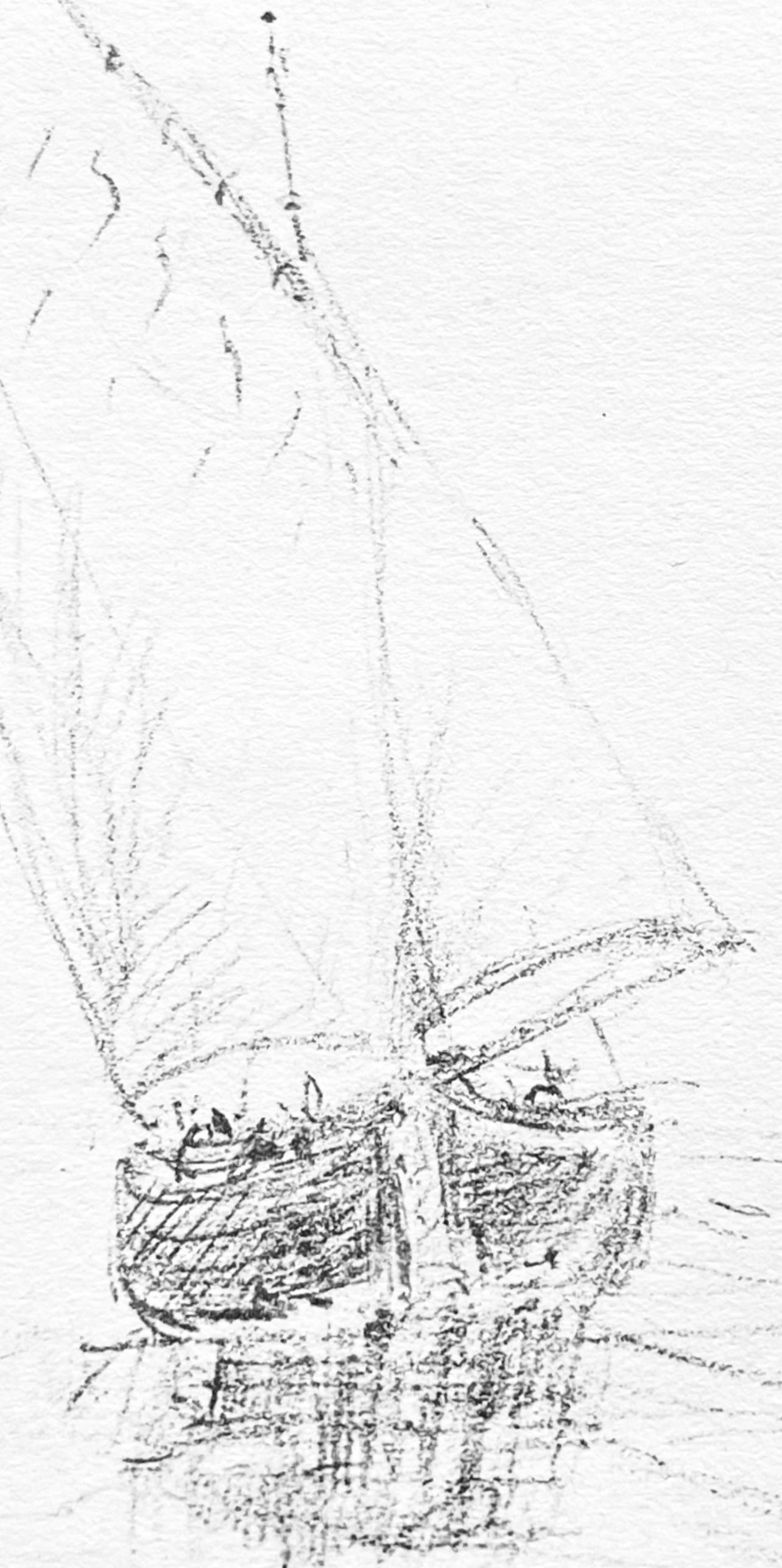 Toulouse-Lautrec, Composition, Toulouse-Lautrec, Album De Marine (after) - White Landscape Print by Henri de Toulouse-Lautrec