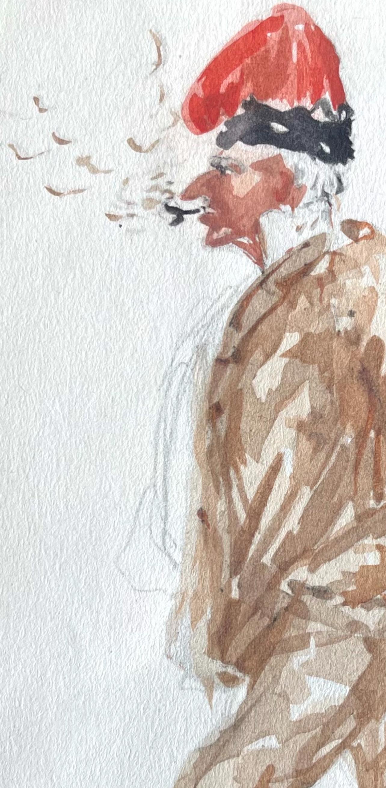 Toulouse-Lautrec, Composition, Toulouse-Lautrec, Album de Marine (après) - Gris Figurative Print par Henri de Toulouse-Lautrec
