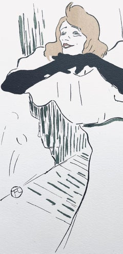 Toulouse-Lautrec, Composition, Yvette Guilbert vue par Toulouse-Lautrec (after)