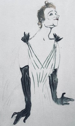 Toulouse-Lautrec, Composition, Yvette Guilbert vue par Toulouse-Lautrec (after)