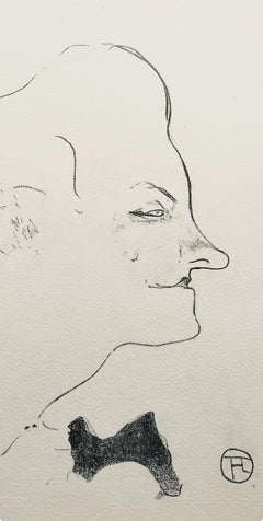 Toulouse-Lautrec, Komposition, Yvette Guilbert vue par Toulouse-Lautrec (nach)