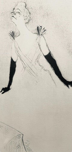 Toulouse-Lautrec, Composición, Yvette Guilbert vista por Toulouse-Lautrec (después)