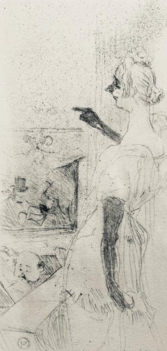 Toulouse-Lautrec, Komposition, Yvette Guilbert vue par Toulouse-Lautrec (nach)