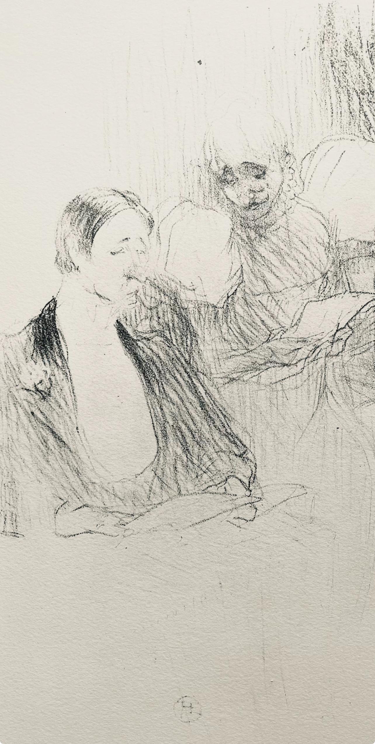 Toulouse-Lautrec, Composition, Yvette Guilbert vue par Toulouse-Lautrec (after) - Print by Henri de Toulouse-Lautrec
