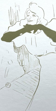 Toulouse-Lautrec, Composition, Yvette Guilbert vue par Toulouse-Lautrec (after)
