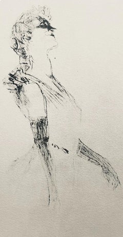 Toulouse-Lautrec, Composition, Yvette Guilbert vue par Toulouse-Lautrec (after)