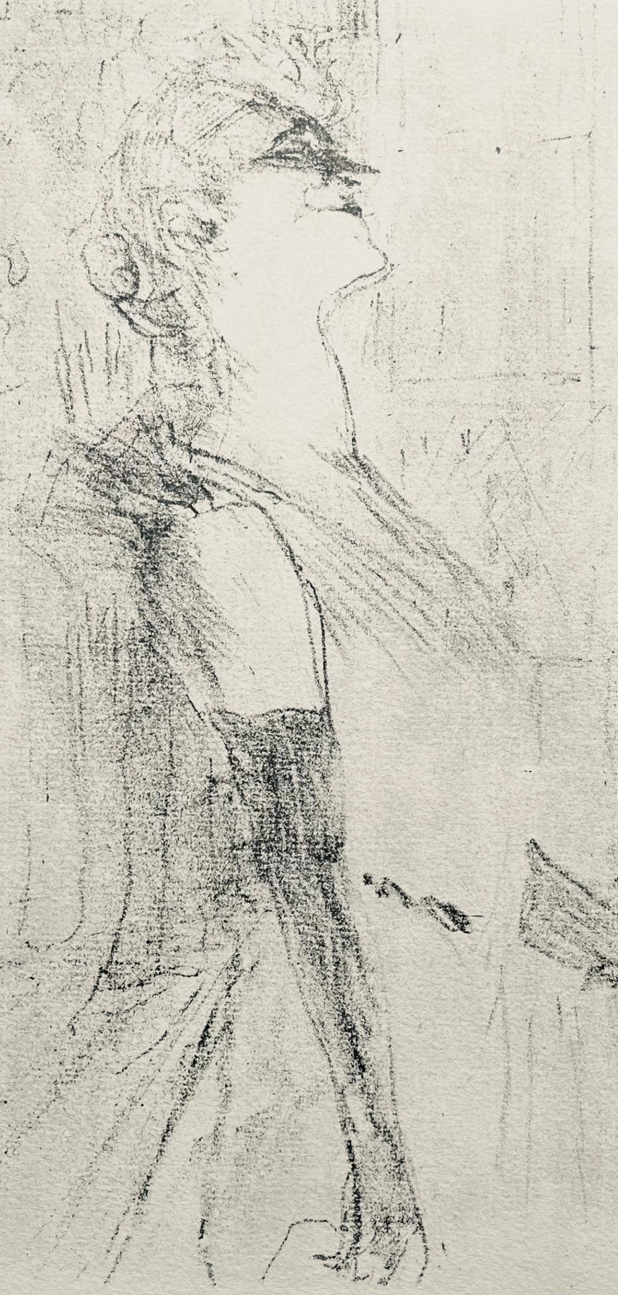 Toulouse-Lautrec, Composition, Yvette Guilbert vue par Toulouse-Lautrec (after) - Print by Henri de Toulouse-Lautrec