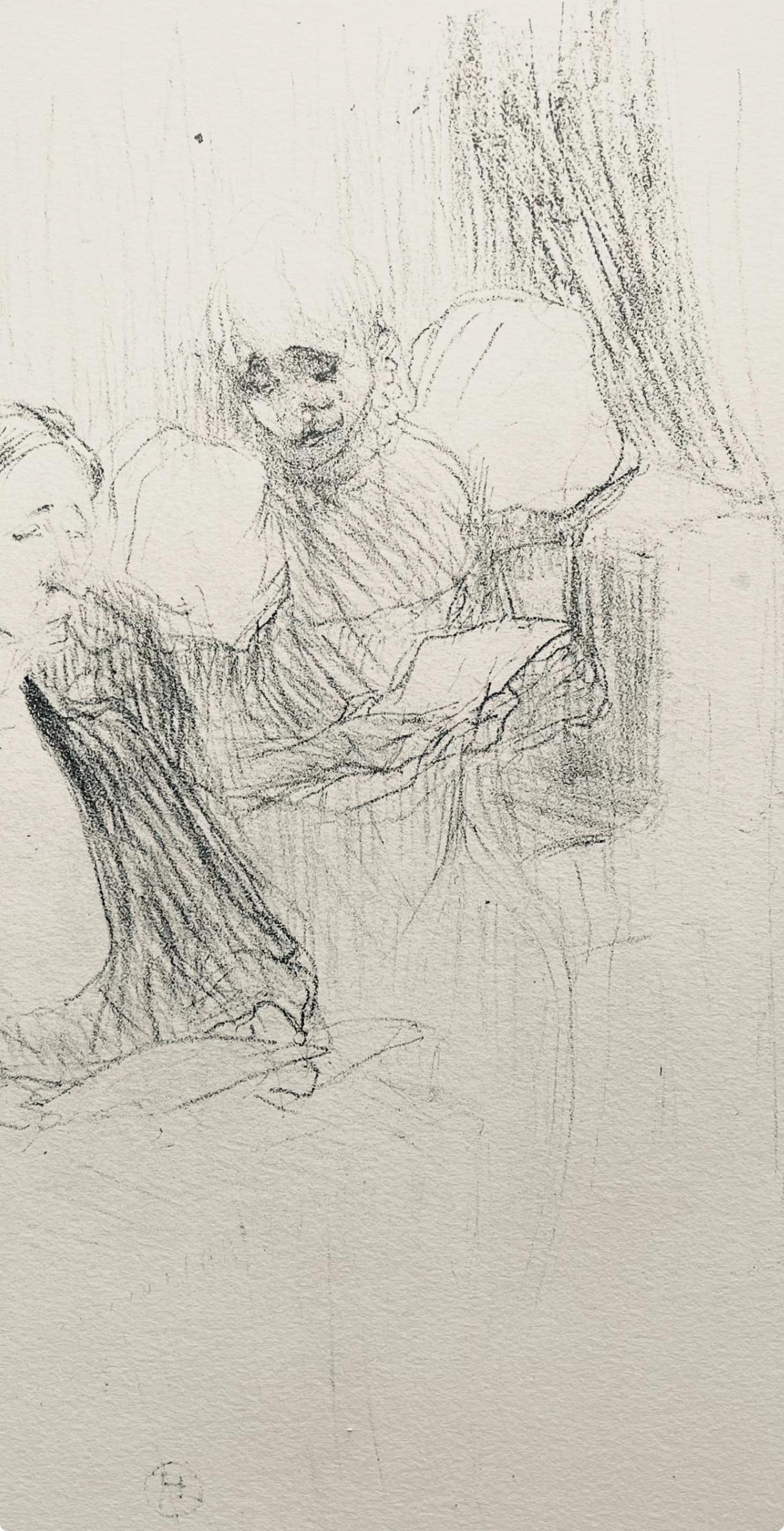 Toulouse-Lautrec, Composition, Yvette Guilbert vue par Toulouse-Lautrec (after) - Post-Impressionist Print by Henri de Toulouse-Lautrec